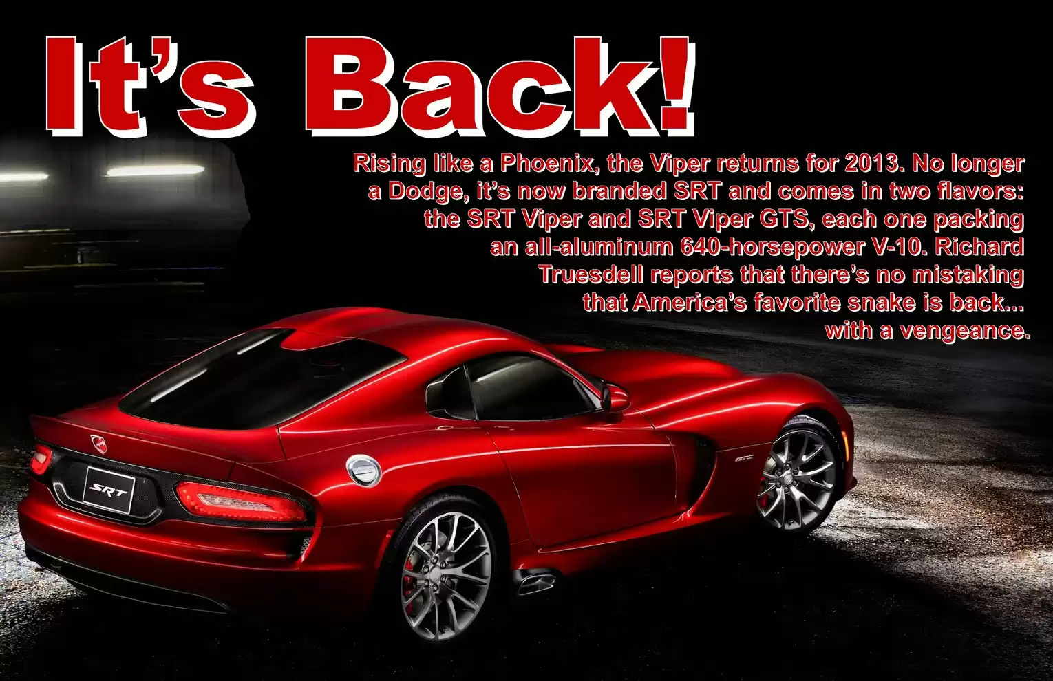 Automotive Traveler Magazine: 2012 04 2013 SRT Viper Page 1