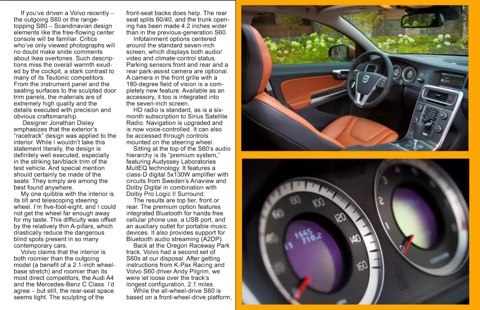 Automotive Traveler Magazine: 2010 09 Behind The Wheel 2011 Volvo S60 Page 7
