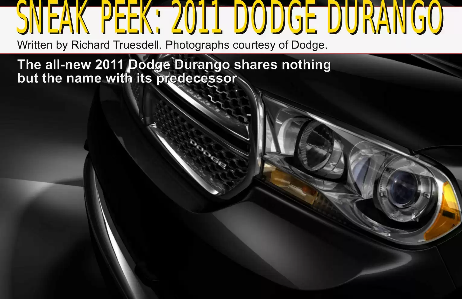 Automotive Traveler Magazine: 2010 09 Sneak Peek 2011 Dodge Durango Page 1