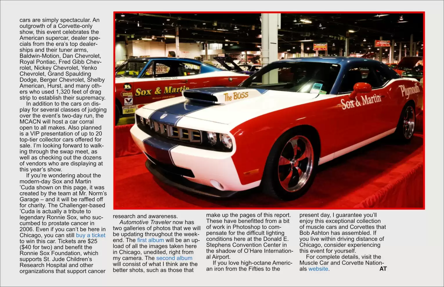 Automotive Traveler Magazine: 2010 11 2010 Muscle Car And Corvette Nationals Page 2