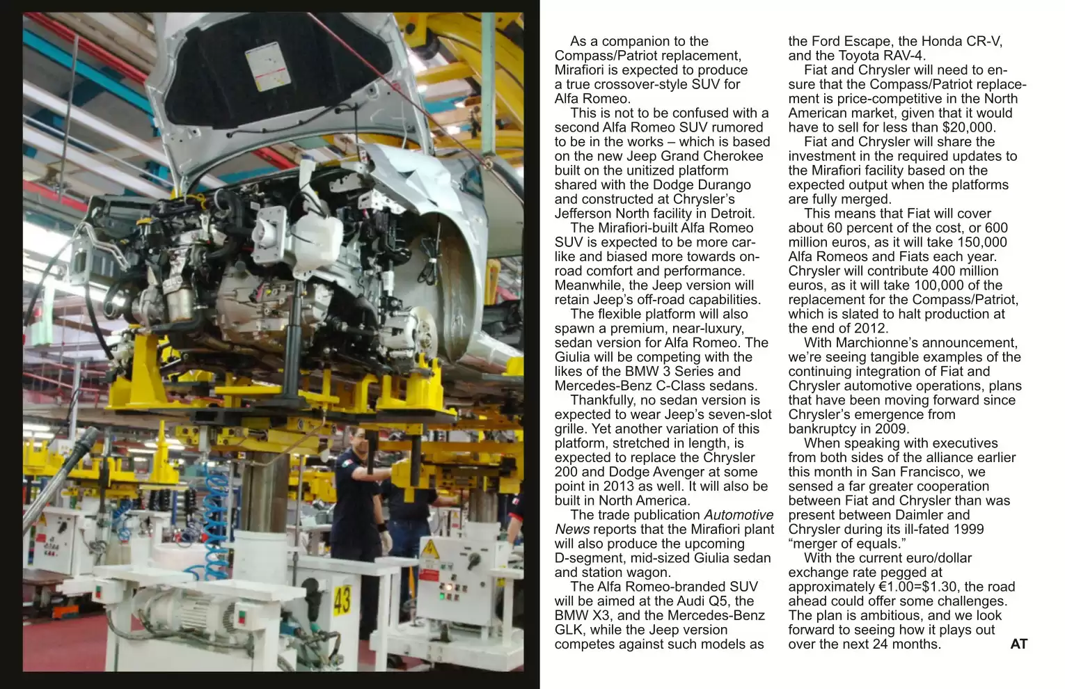 Automotive Traveler Magazine: 2010 11 Fiat Chrysler Integration Accelerated Page 3