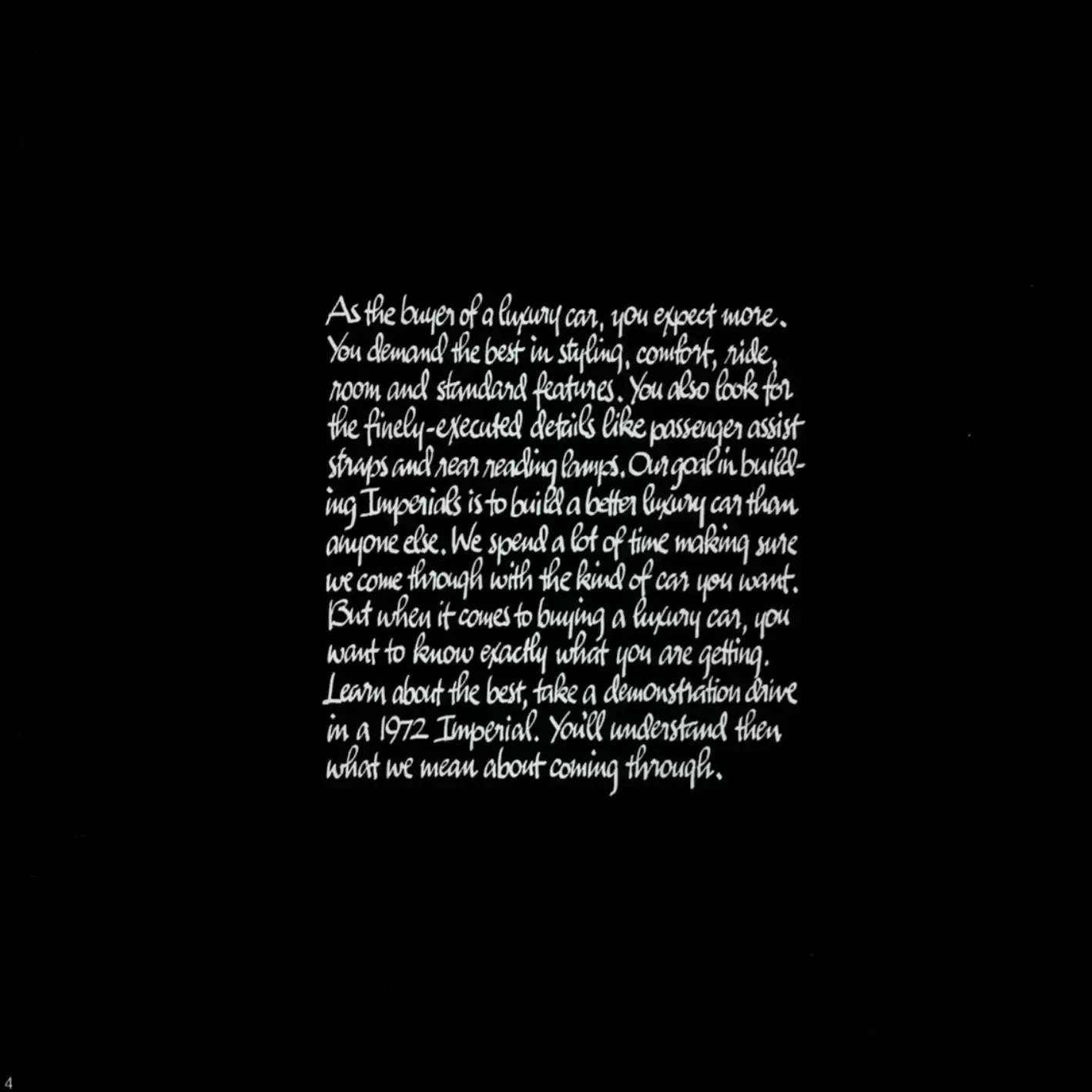 Automotive Traveler Magazine: 2010 12 1972 Chrysler Brochure Page 4