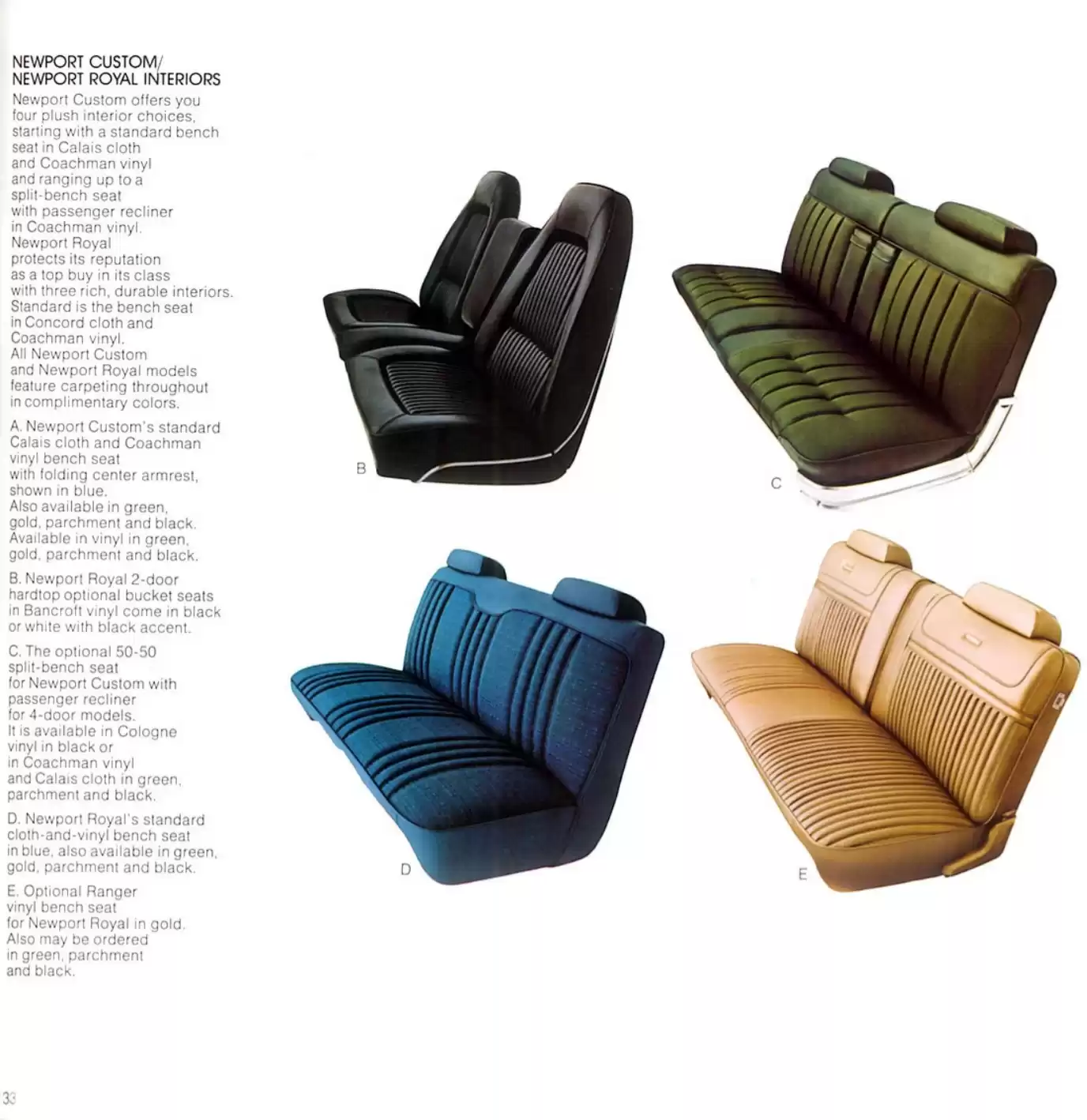 Automotive Traveler Magazine: 2010 12 1972 Chrysler Brochure Page 33