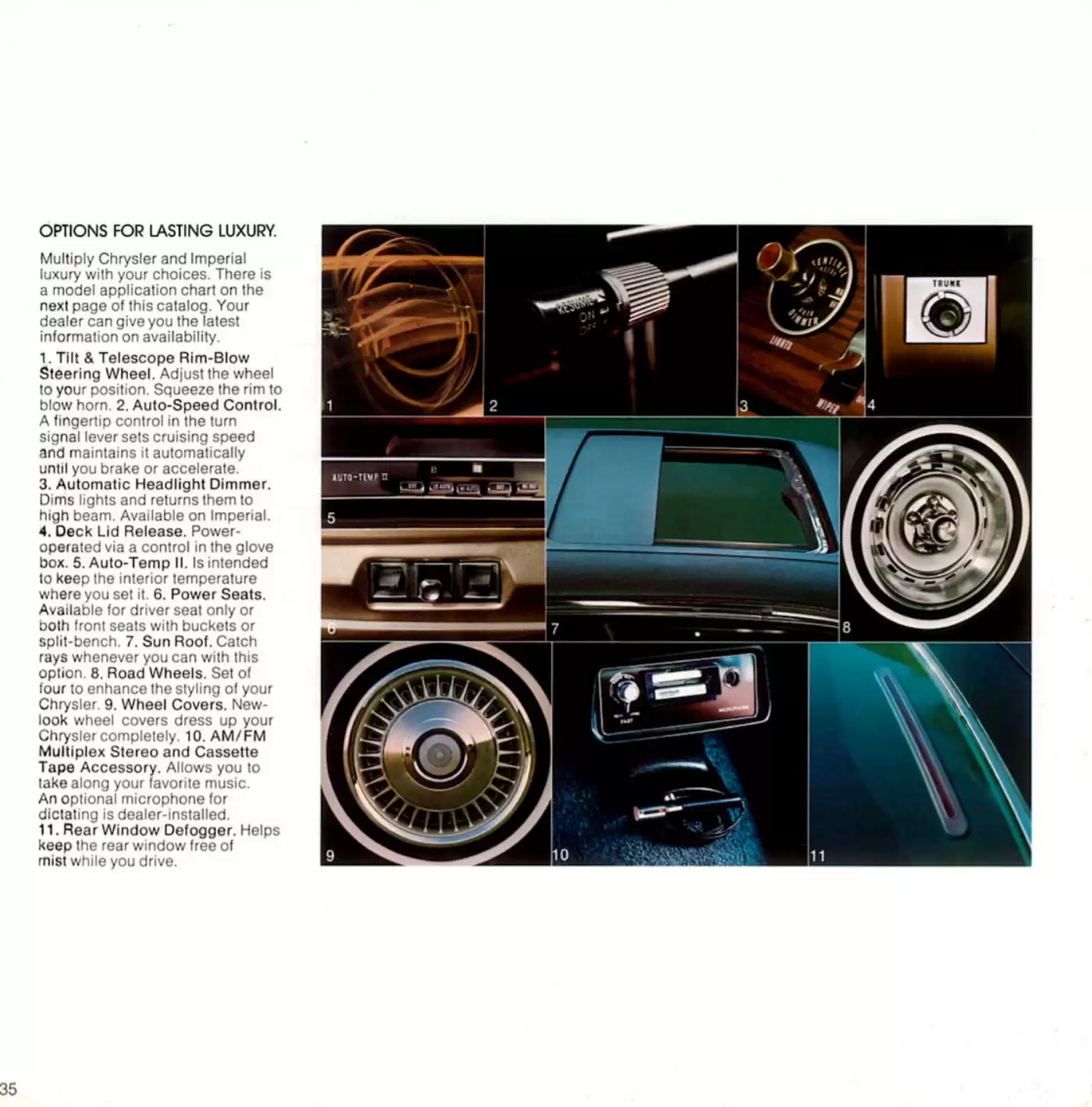 Automotive Traveler Magazine: 2010 12 1972 Chrysler Brochure Page 35