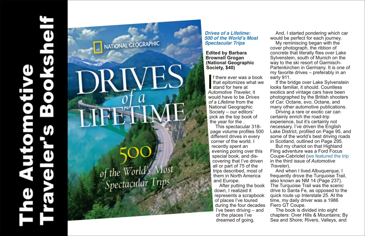 Automotive Traveler Magazine: 2010 12 AT Bookshelf Drives Of A Lifetime Page 1