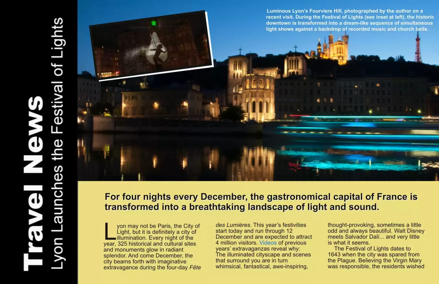 Automotive Traveler Magazine: 2010 12 Lyon Festival Of Lights Page 1