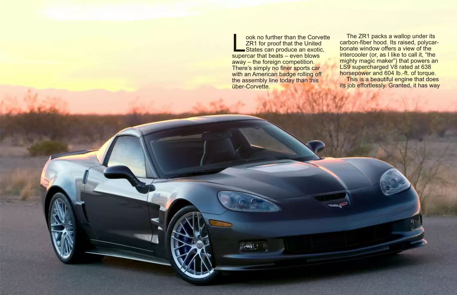 Automotive Traveler Magazine: 2011 01 2011 Corvette ZR1 Page 2