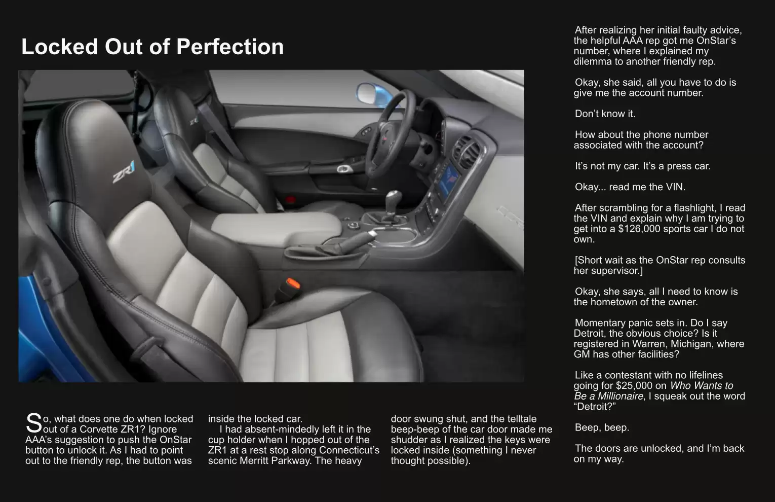 Automotive Traveler Magazine: 2011 01 2011 Corvette ZR1 Page 5