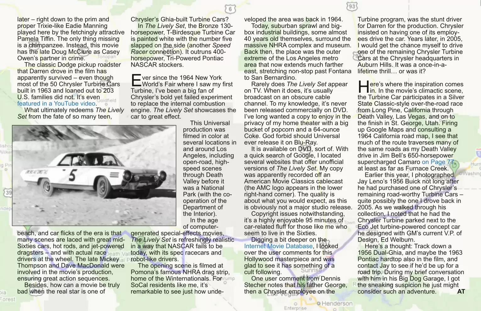 Automotive Traveler Magazine: 2011 01 Guilty Pleasures Movies Page 2