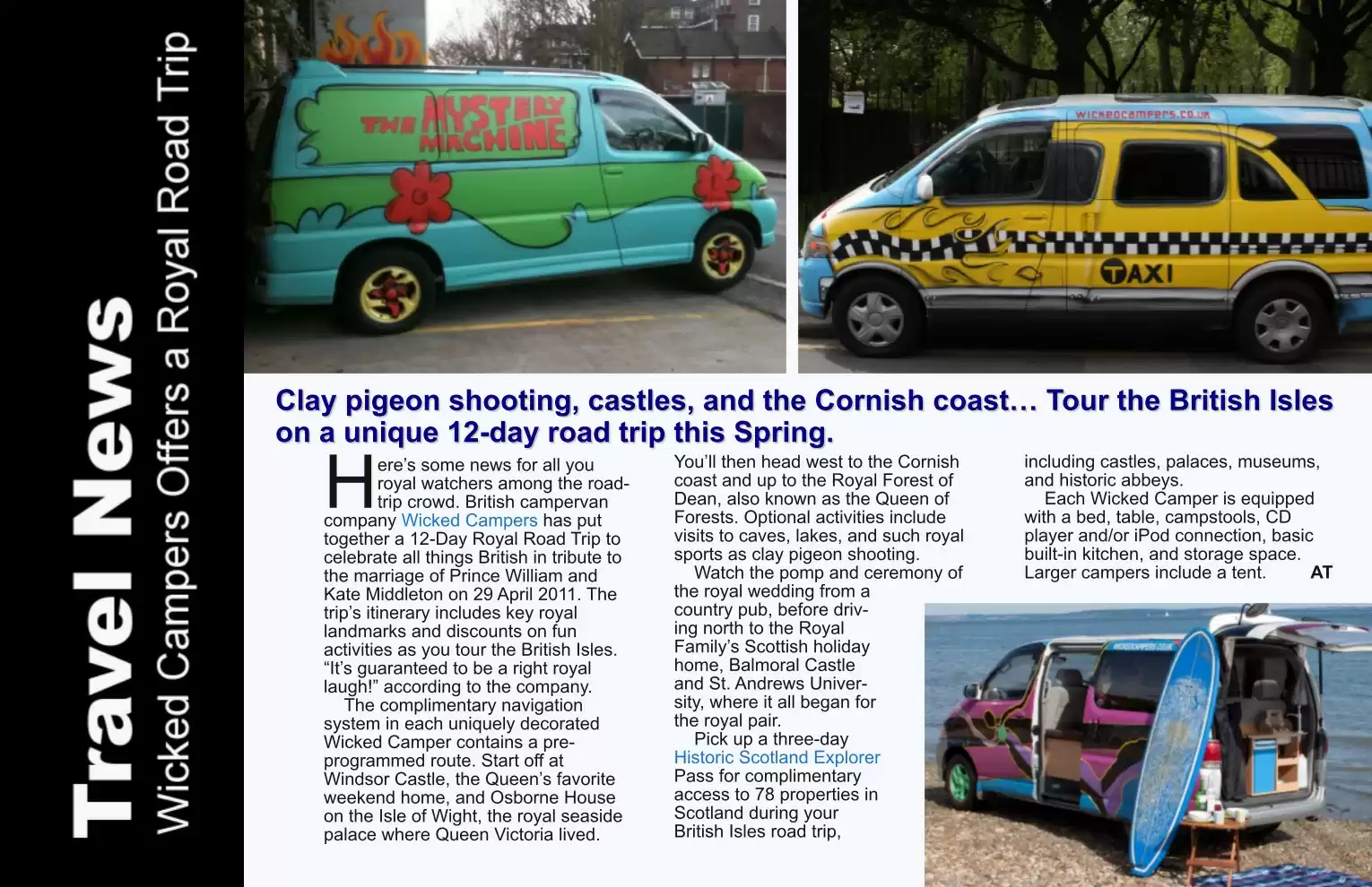Automotive Traveler Magazine: 2011 01 Wicked Campers Page 1