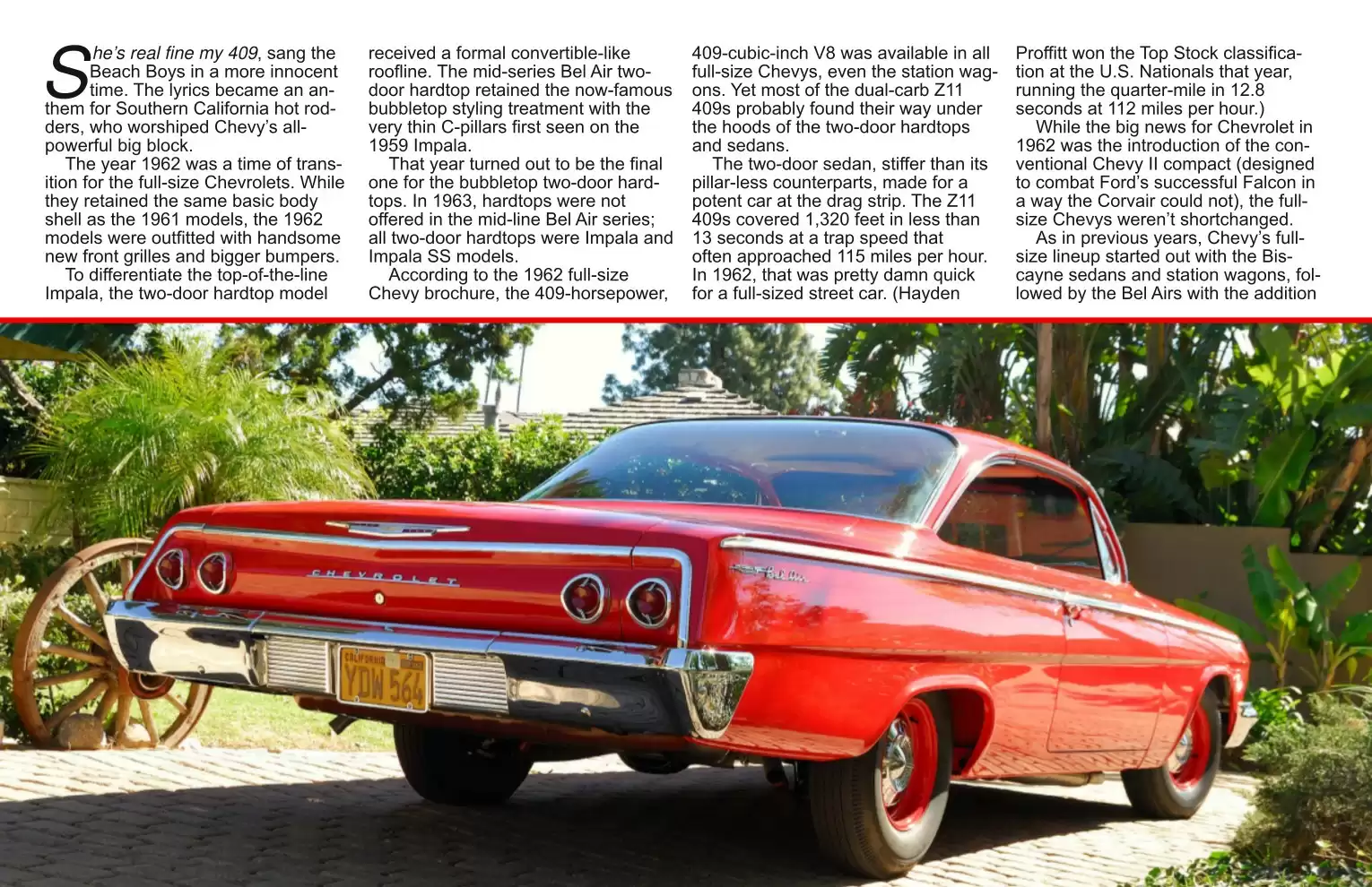 Automotive Traveler Magazine: 2011 02 1962 Chevy Bel Air Page 2