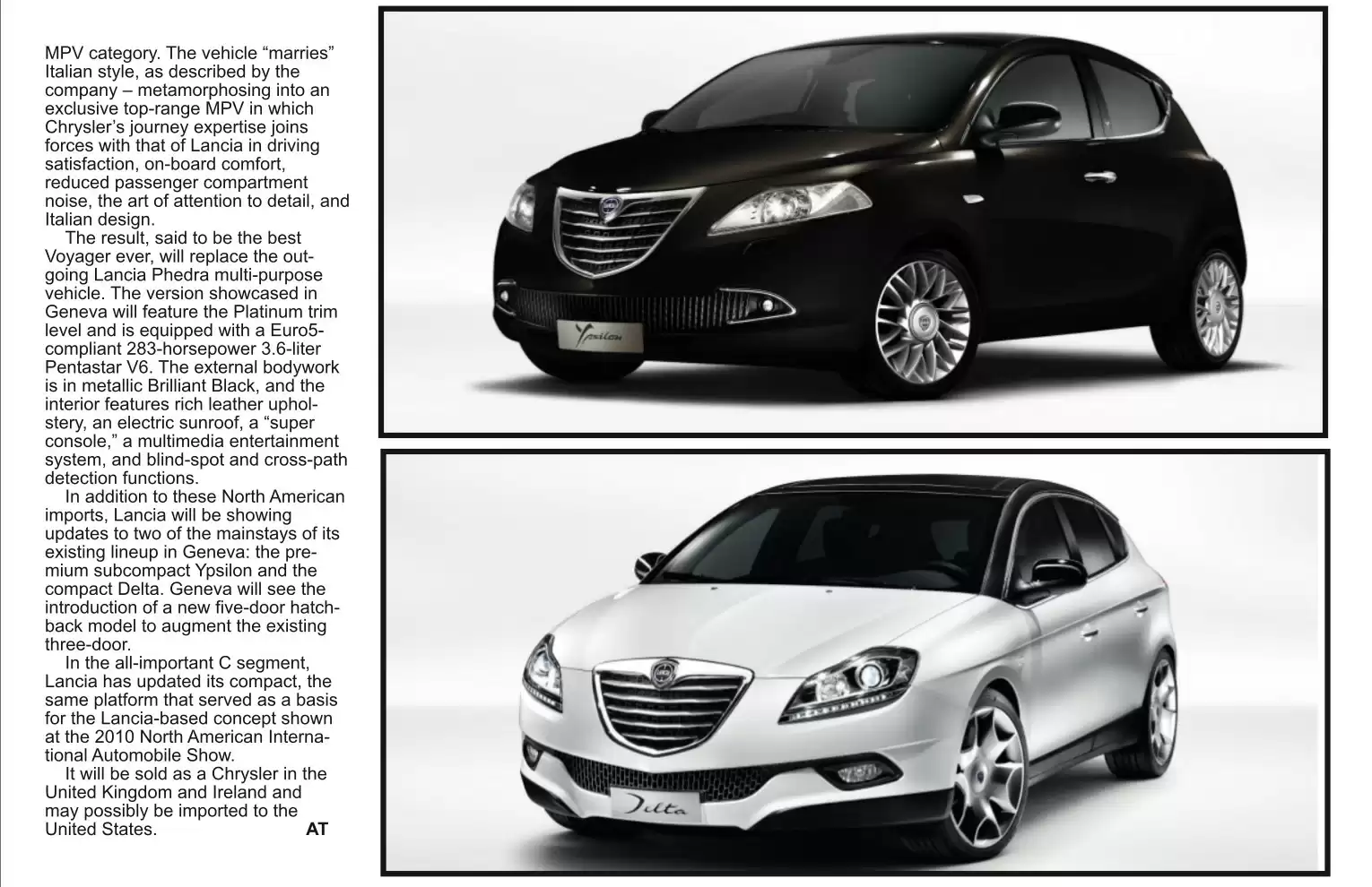 Automotive Traveler Magazine: 2011 02 Chrysler And Lancia Page 5