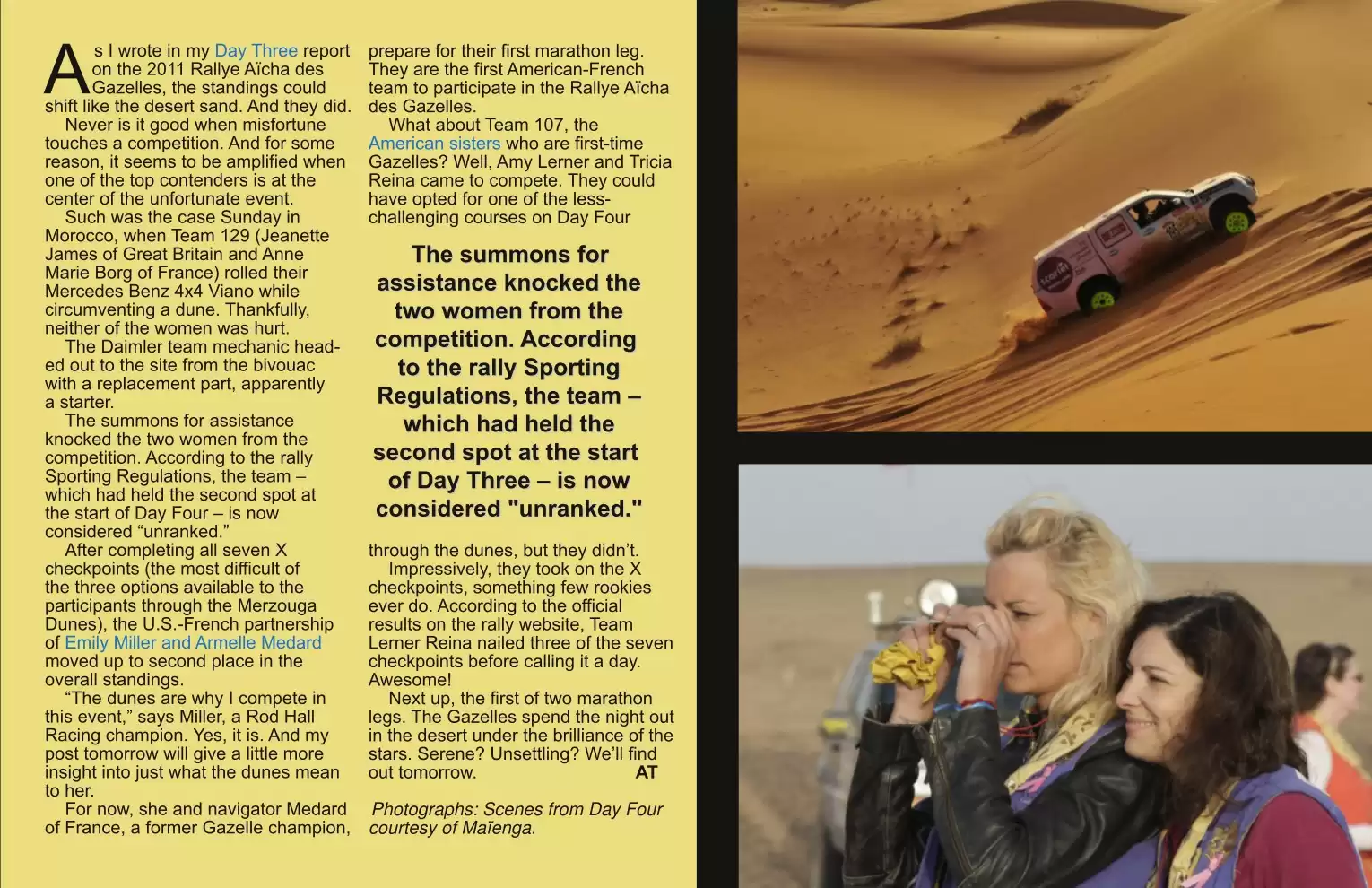 Automotive Traveler Magazine: 2011 03 Gazelle Rally Day Four Page 2