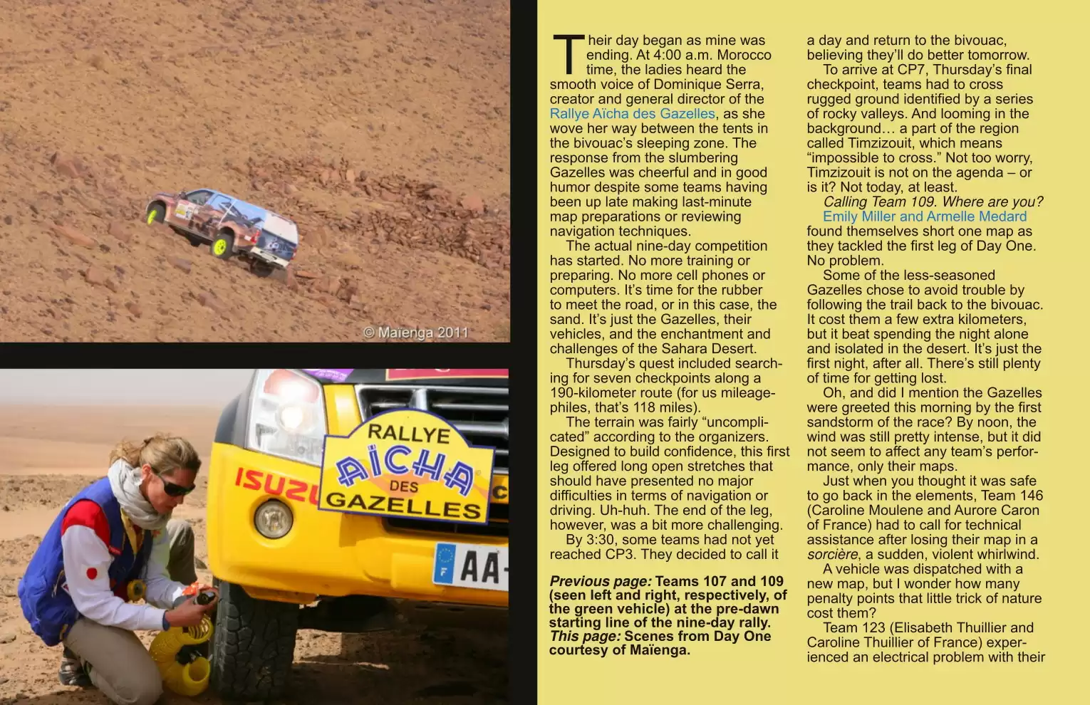 Automotive Traveler Magazine: 2011 03 Gazelle Rally Day One Page 2
