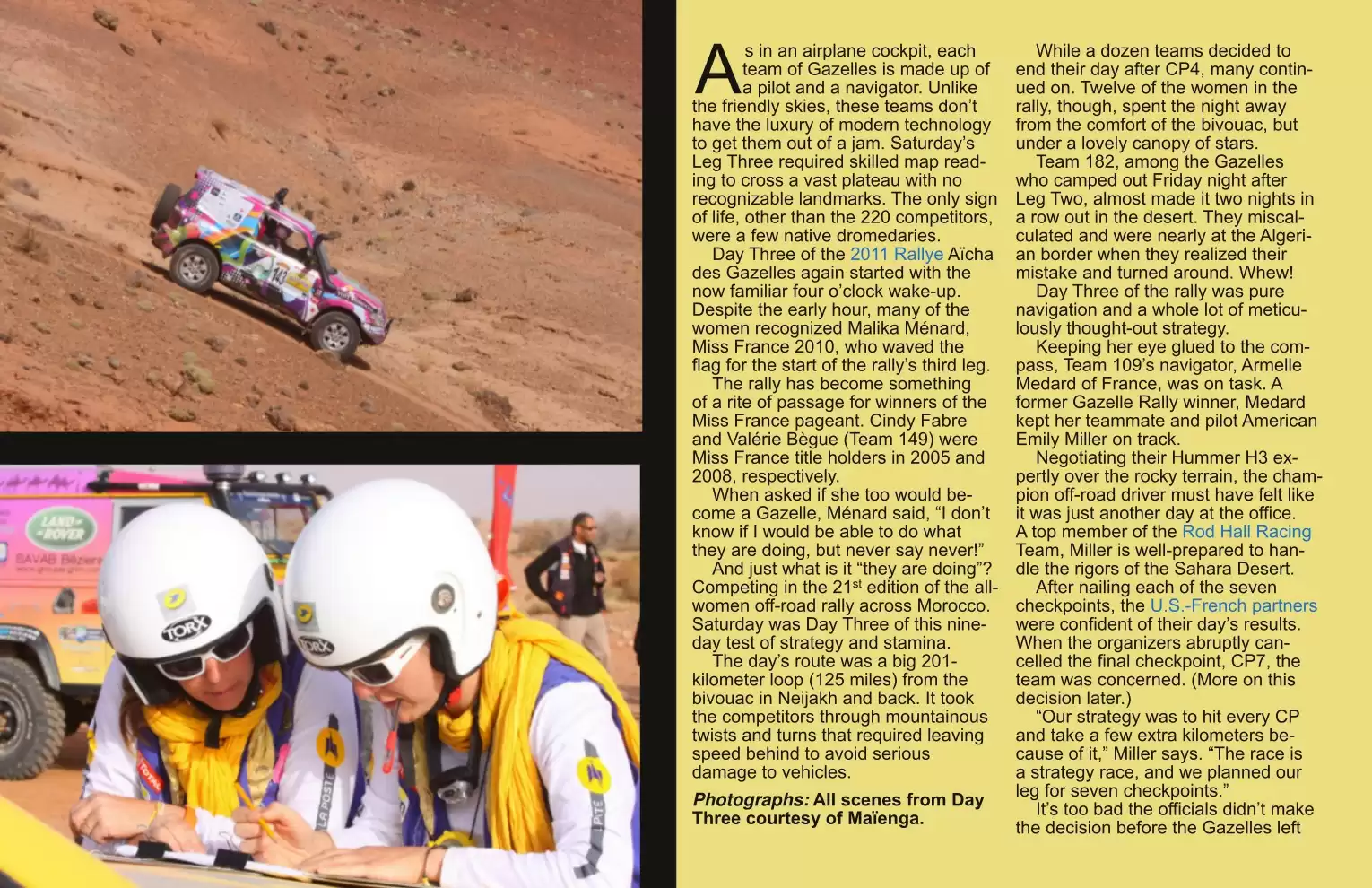 Automotive Traveler Magazine: 2011 03 Gazelle Rally Day Three Page 2