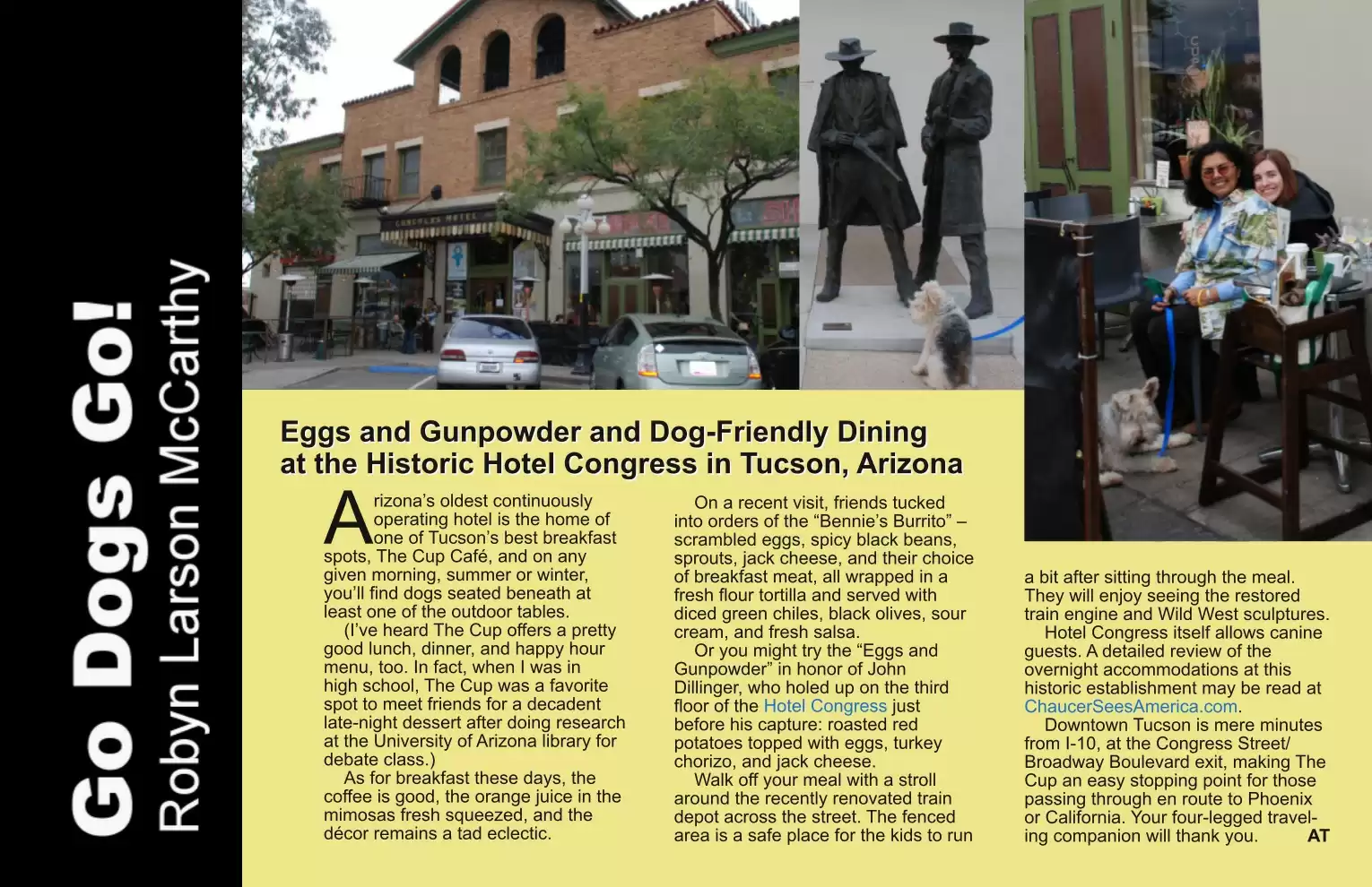 Automotive Traveler Magazine: 2011 03 Hotel Congress Tucson Arizona Page 1