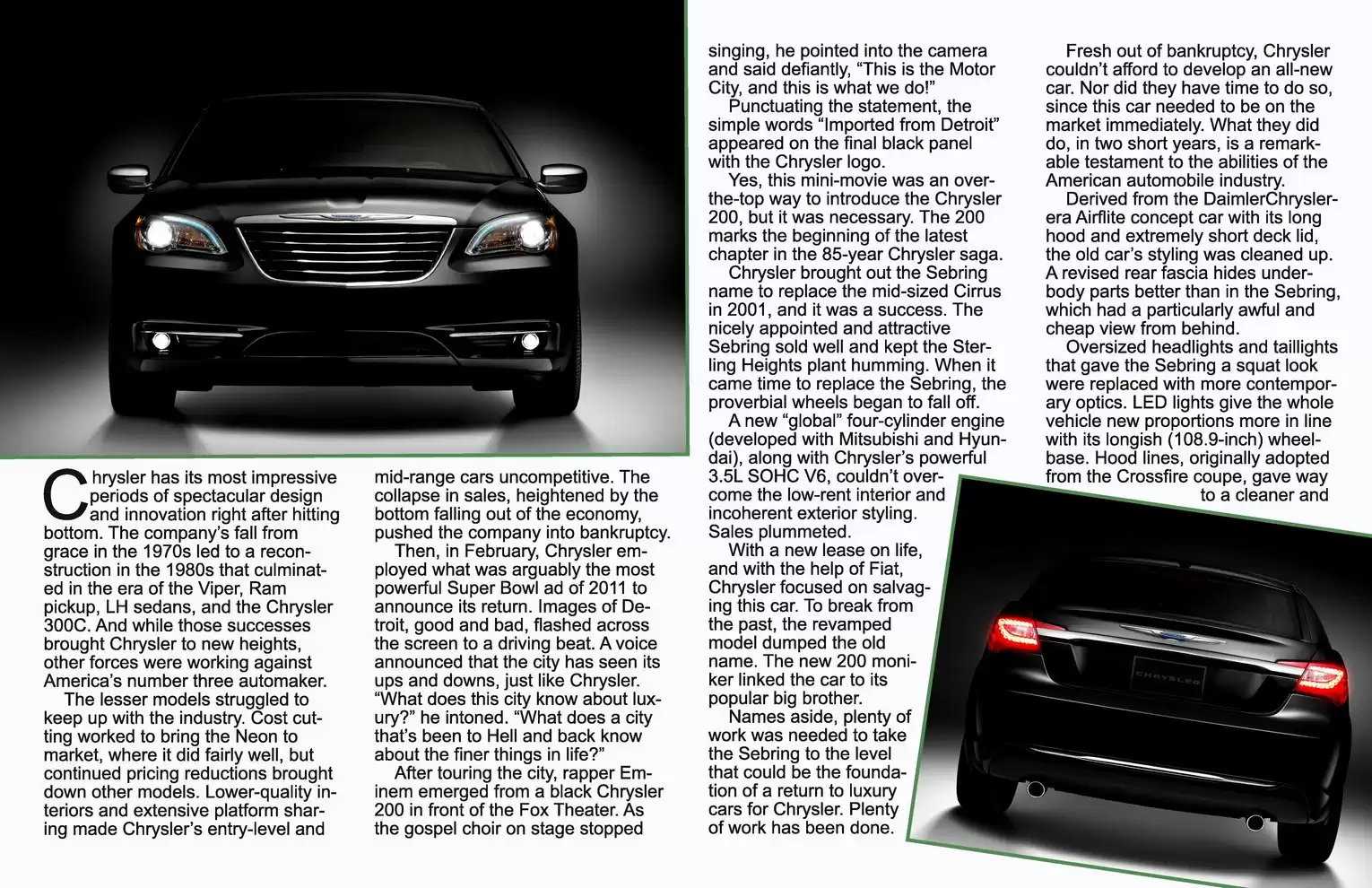 Automotive Traveler Magazine: 2011 04 2011 Chrysler 200 Limited Page 2