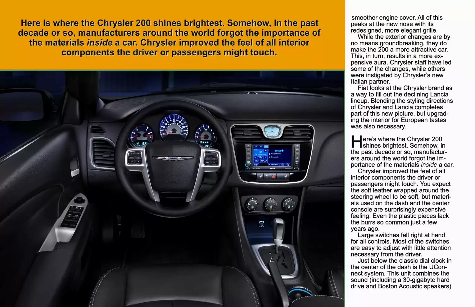 Automotive Traveler Magazine: 2011 04 2011 Chrysler 200 Limited Page 3