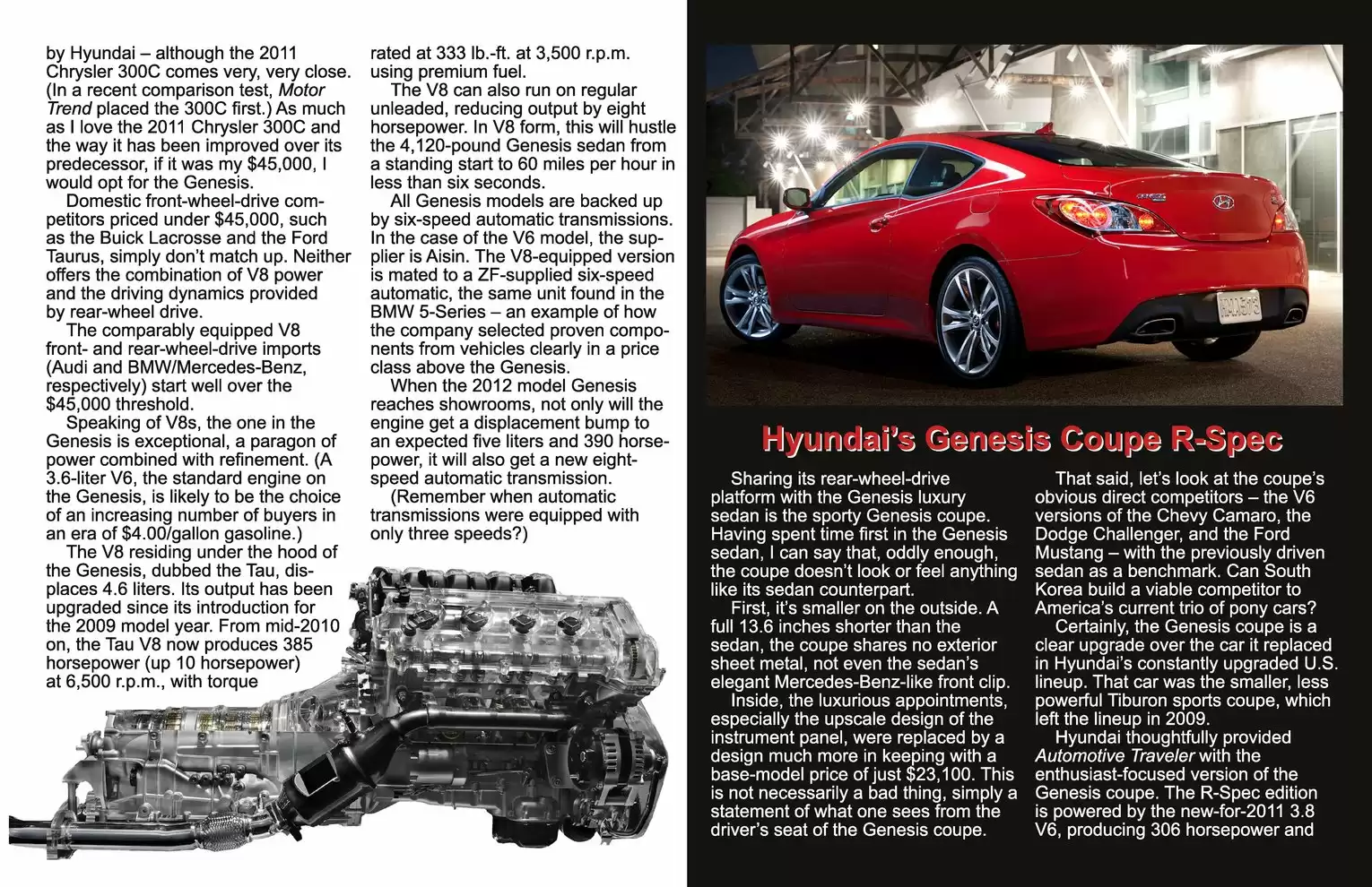 Automotive Traveler Magazine: 2011 04 2011 Hyundai Genesis Page 3