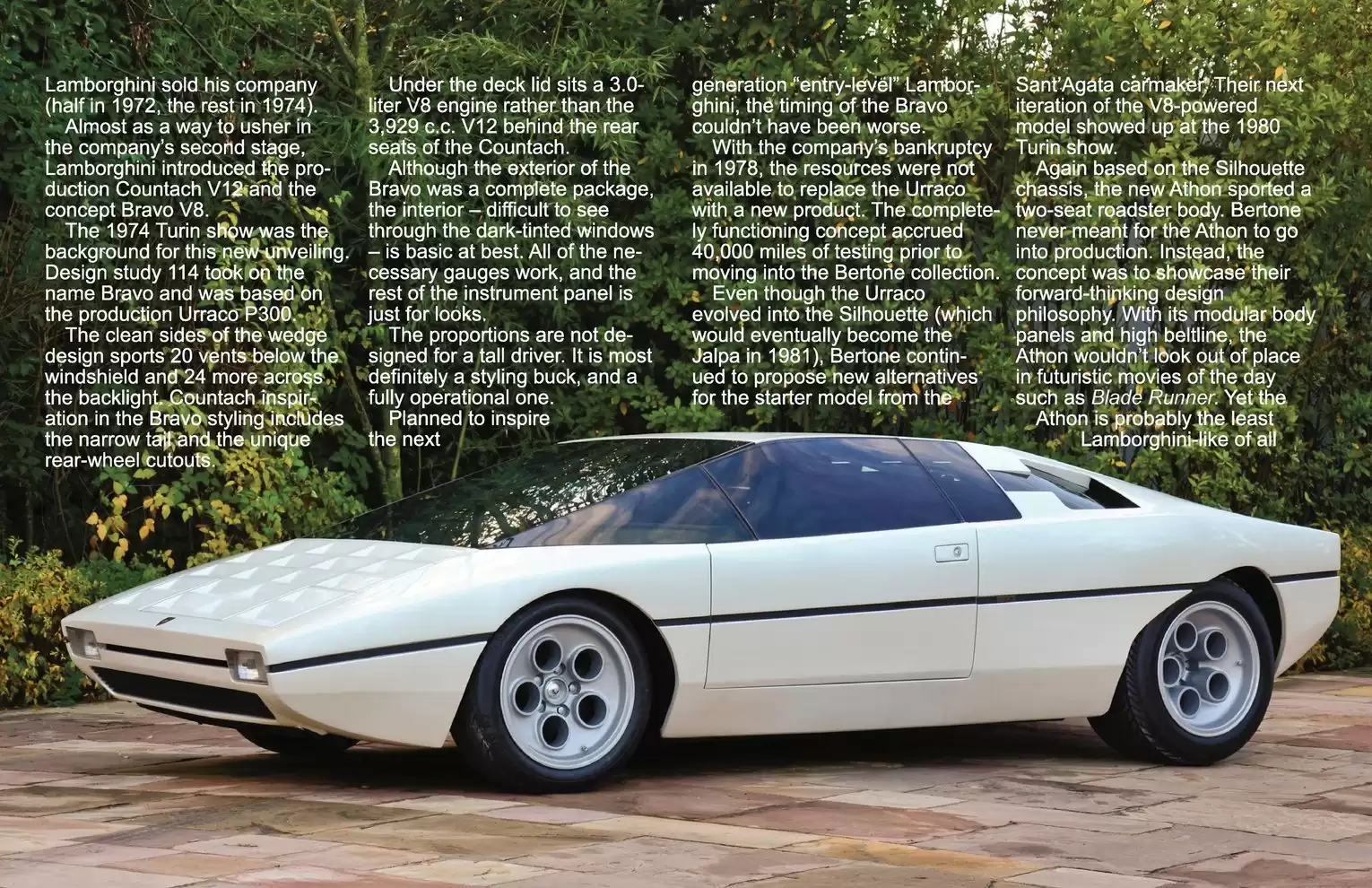 Automotive Traveler Magazine: 2011 04 Bertone Lamborghinis Page 3