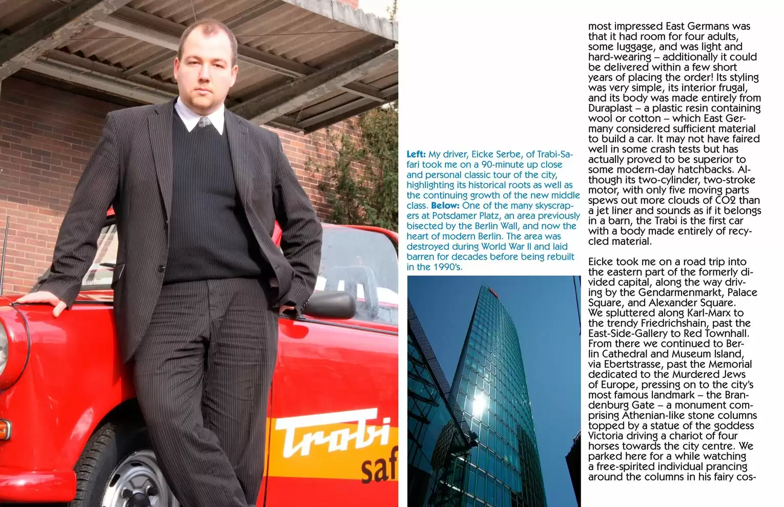 Automotive Traveler Magazine: 2011 04 Checkpoint Charlie Page 4