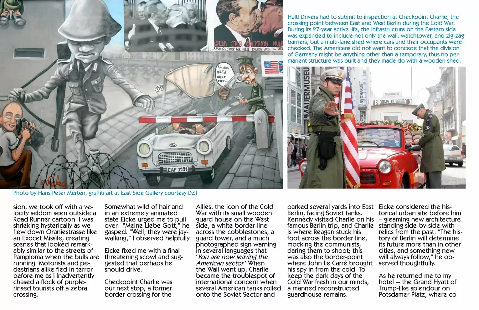 Automotive Traveler Magazine: 2011 04 Checkpoint Charlie Page 6