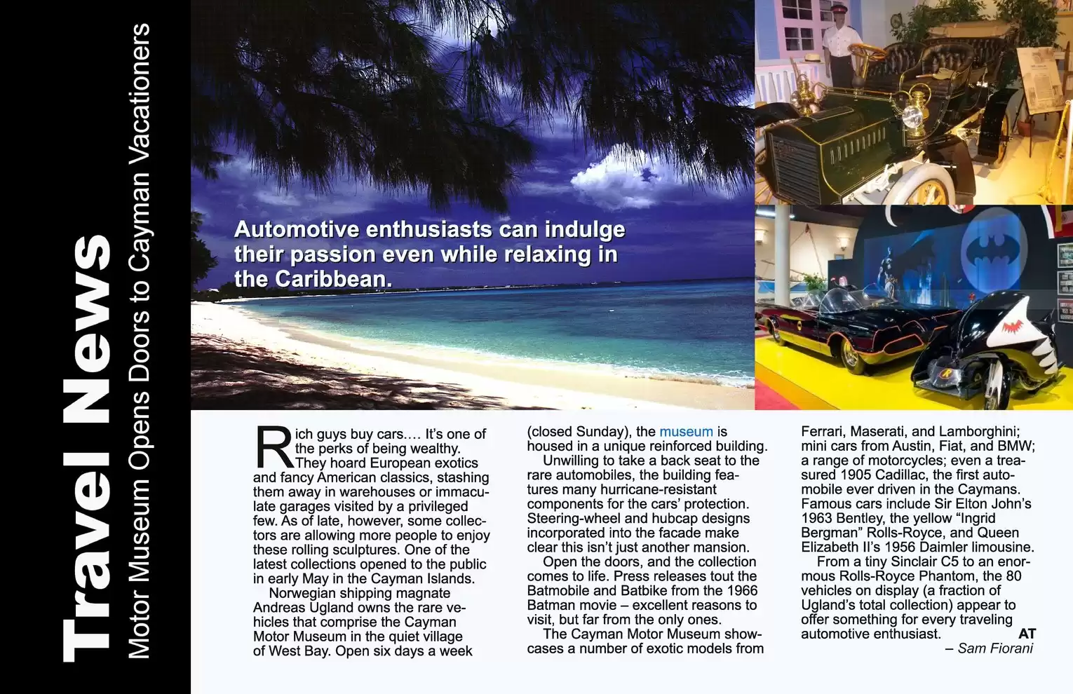 Automotive Traveler Magazine: 2011 05 Cayman Motor Museum Page 1