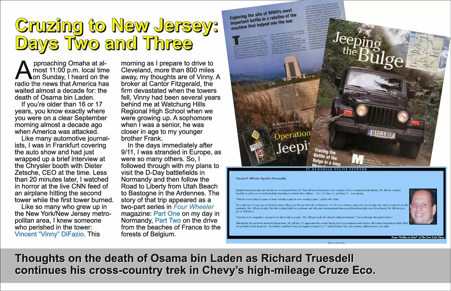 Automotive Traveler Magazine: 2011 05 Cruzing To New Jersey Days 2-3 Page 1