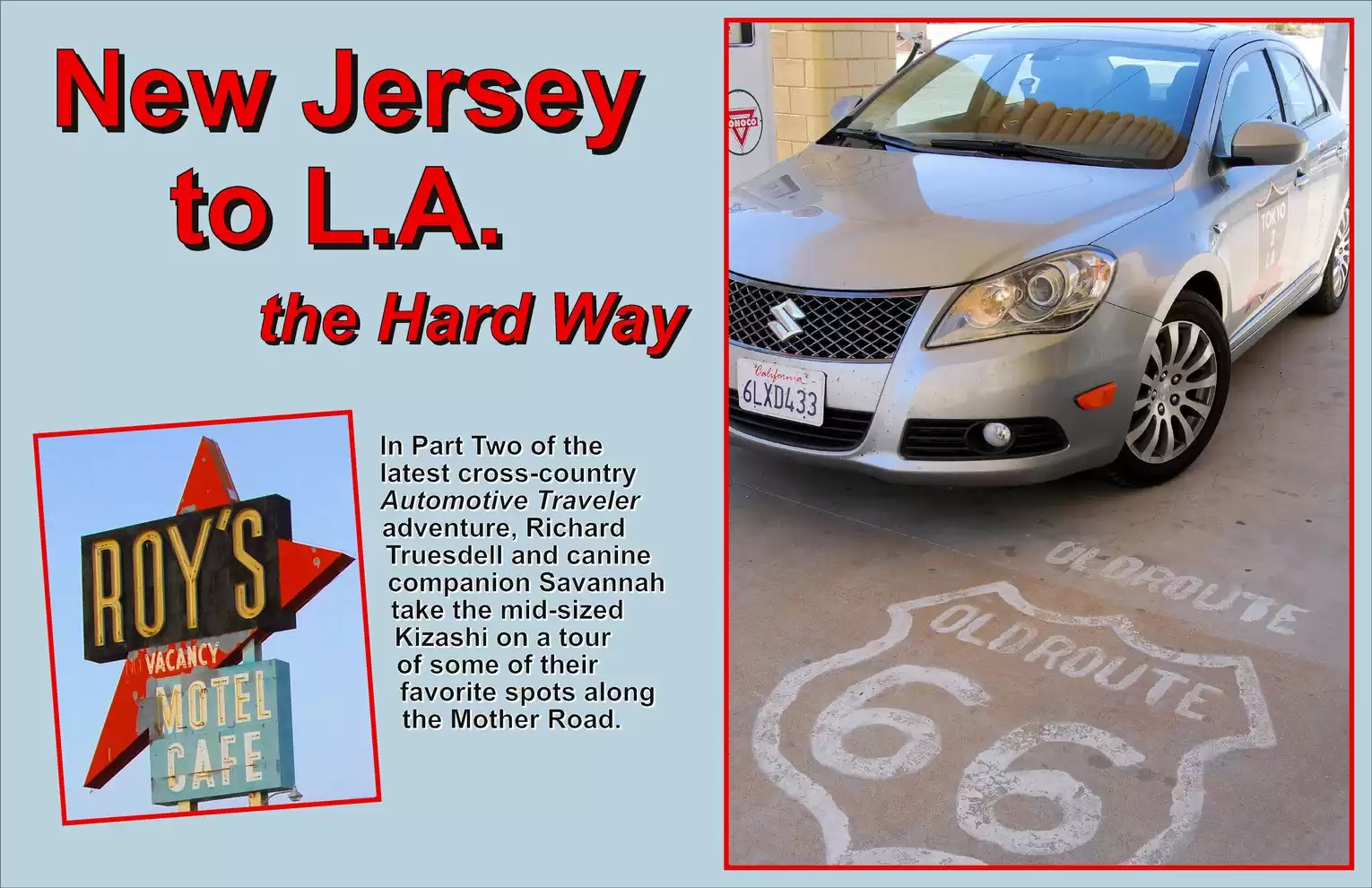 Automotive Traveler Magazine: 2011 05 New Jersey To LA Suzuki Kizashi Part 2 Page 1