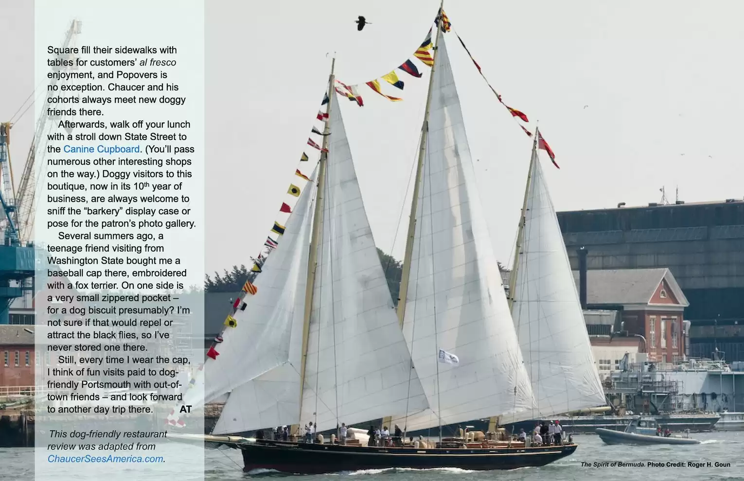 Automotive Traveler Magazine: 2011 07 Dog-Friendly Dining In Portsmouth Page 2