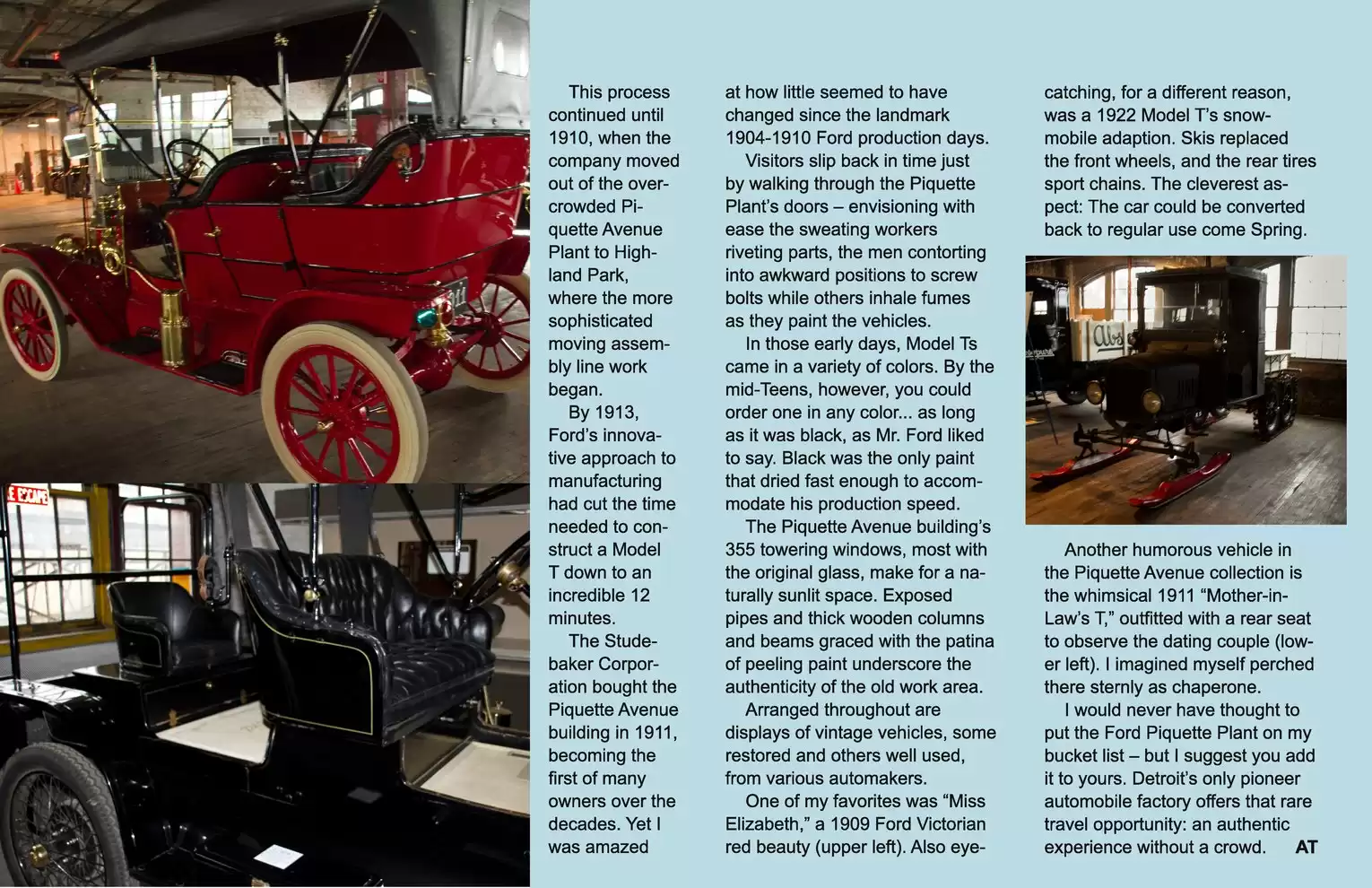 Automotive Traveler Magazine: 2011 07 Where It All Began Page 4