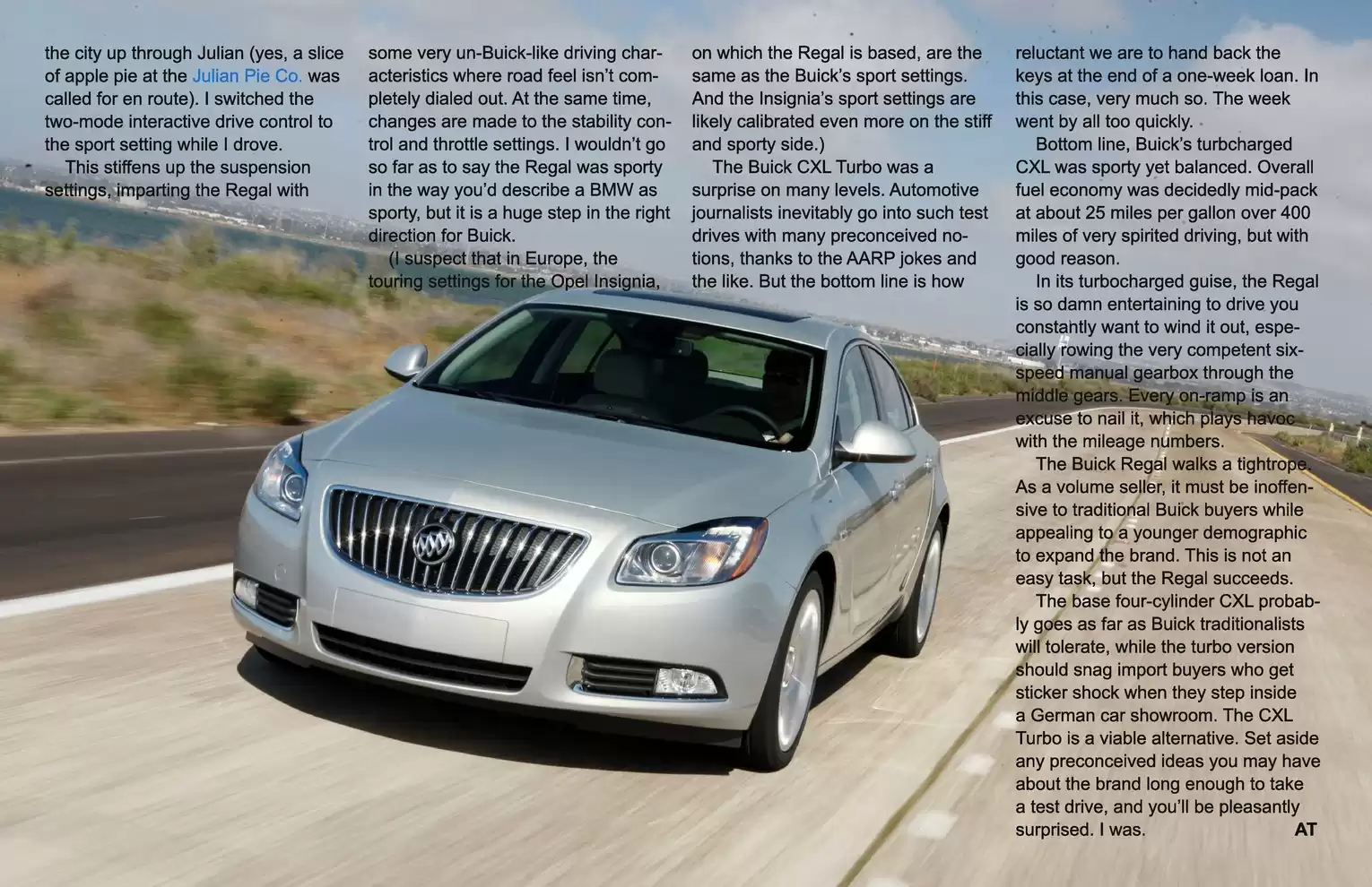 Automotive Traveler Magazine: 2011 08 2011 Buick Regal CXL Turbo Page 5