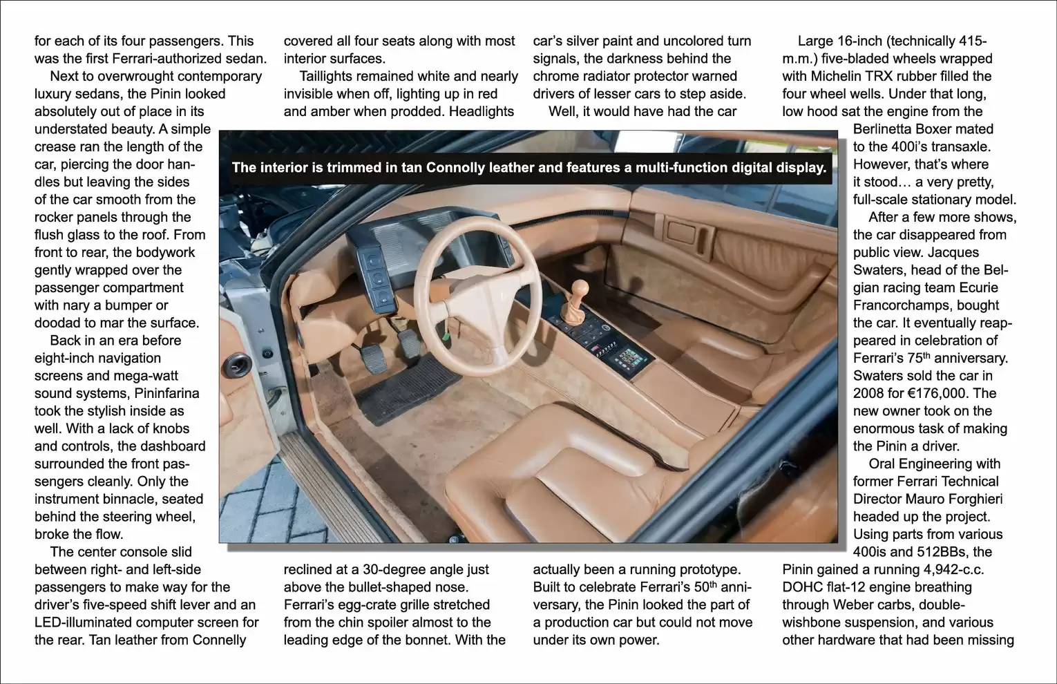 Automotive Traveler Magazine: 2011 10 1980 Ferrari Pinin Concept Page 2