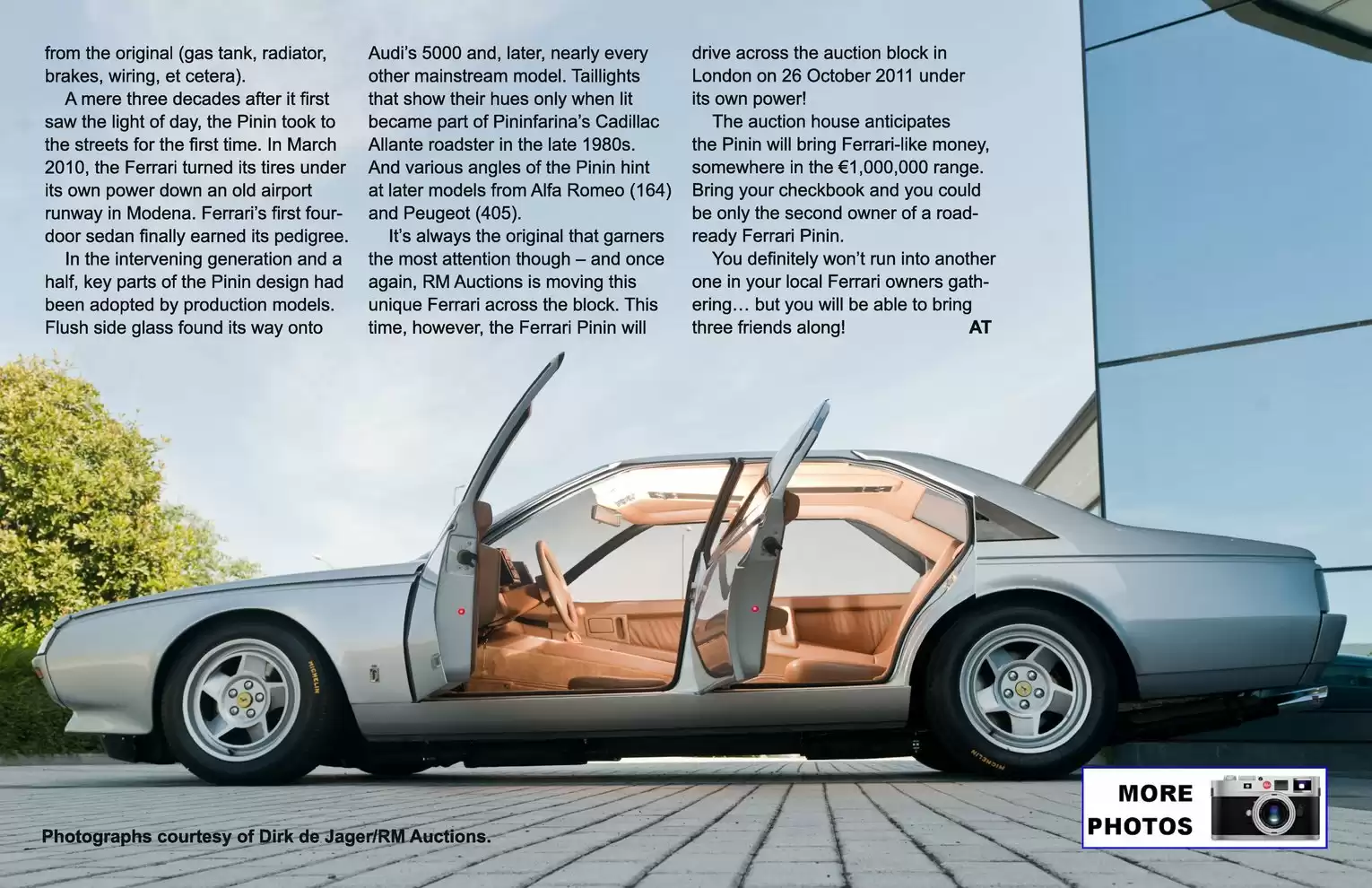 Automotive Traveler Magazine: 2011 10 1980 Ferrari Pinin Concept Page 3