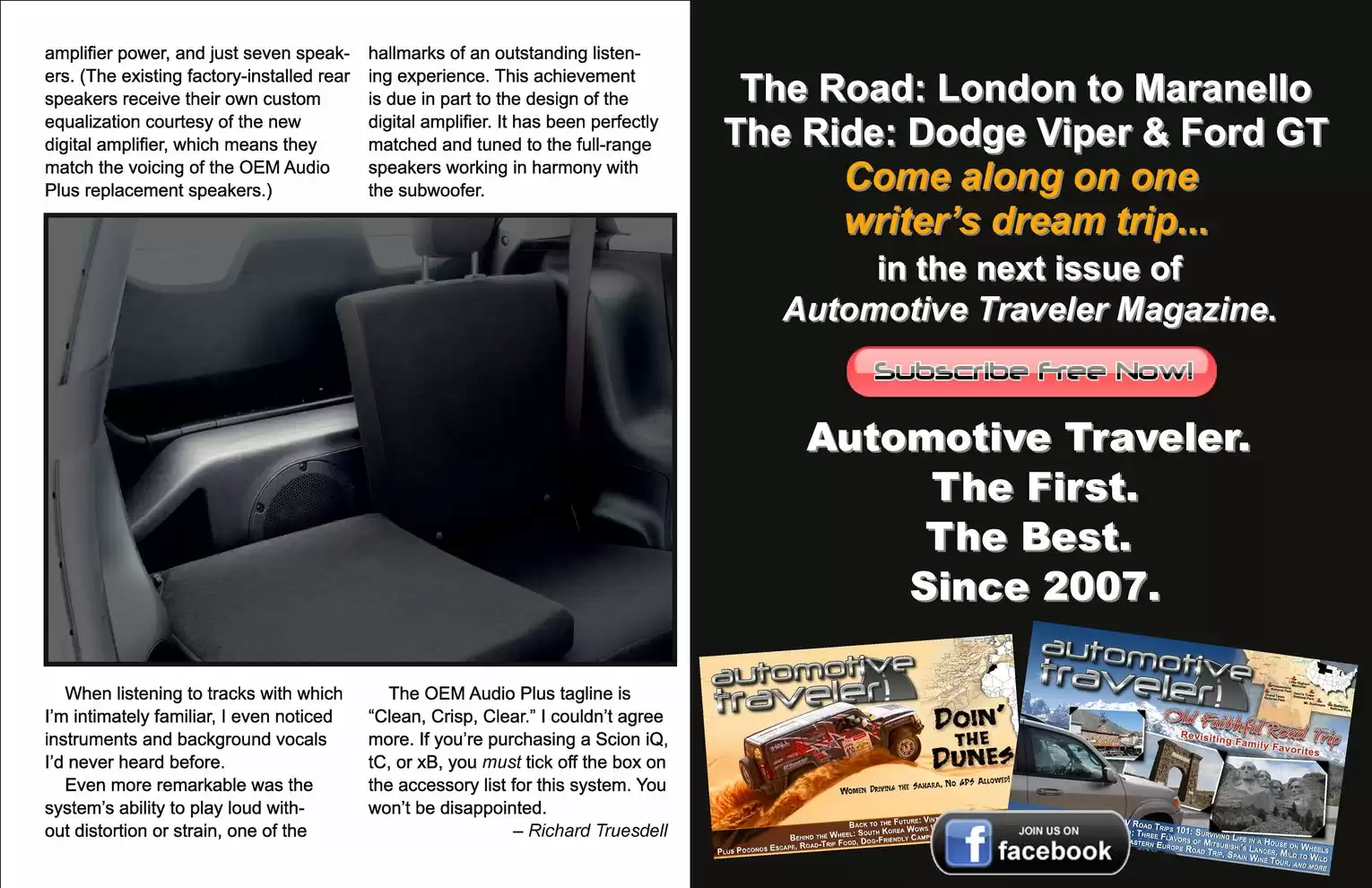 Automotive Traveler Magazine: 2011 10 2012 Scion IQ Page 8