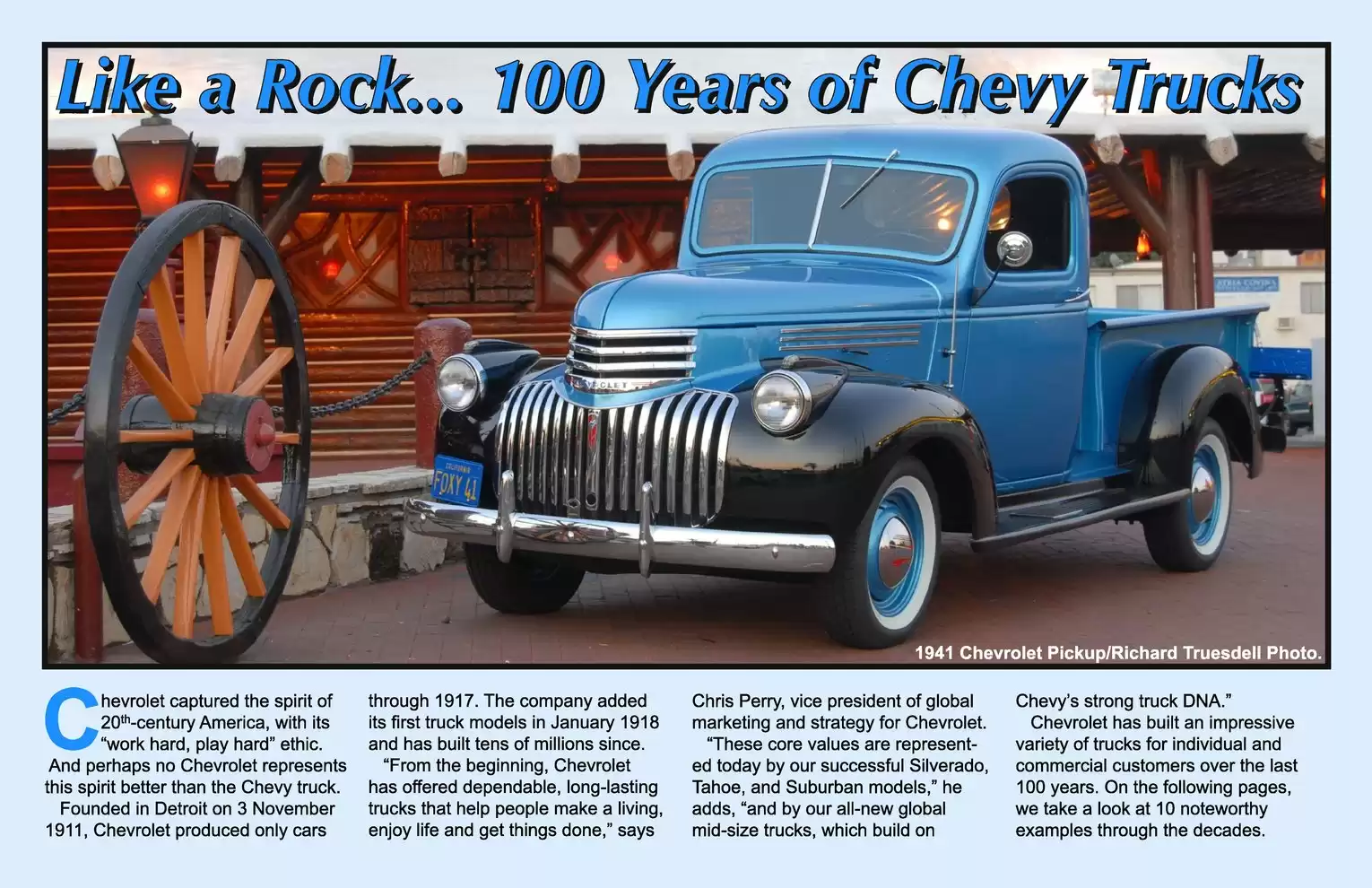 Automotive Traveler Magazine: 2011 11 100 Years Of Chevy Trucks Page 1