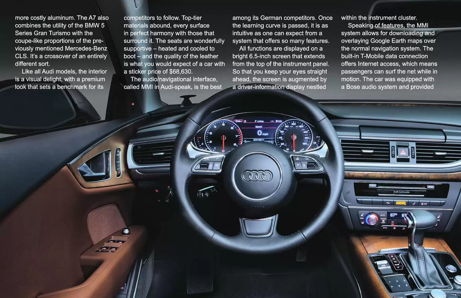 Automotive Traveler Magazine: 2011 11 2012 Audi A7 Sportback Page 4