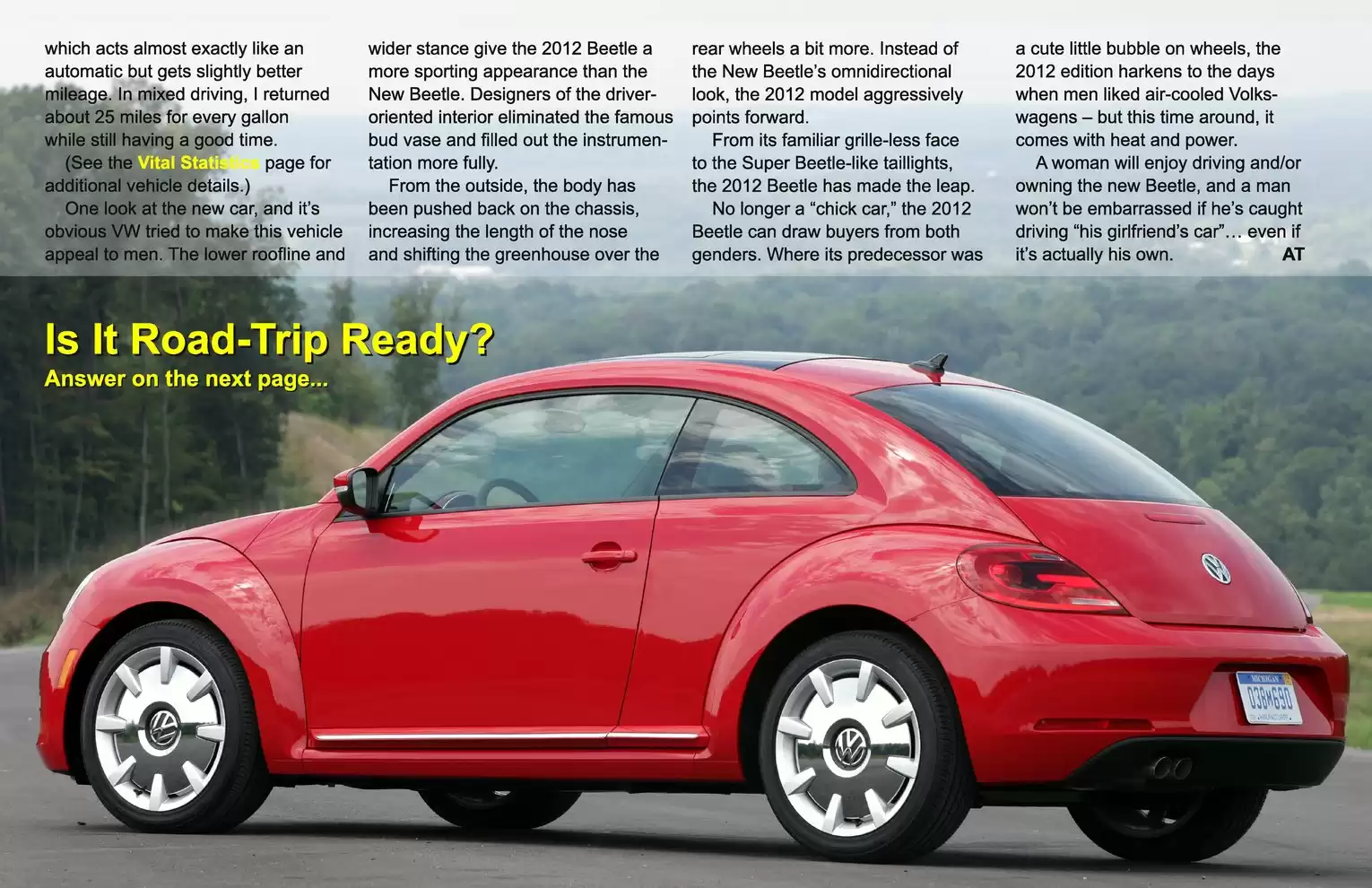 Automotive Traveler Magazine: 2011 11 2012 Volkswagen Beetle Turbo Page 4