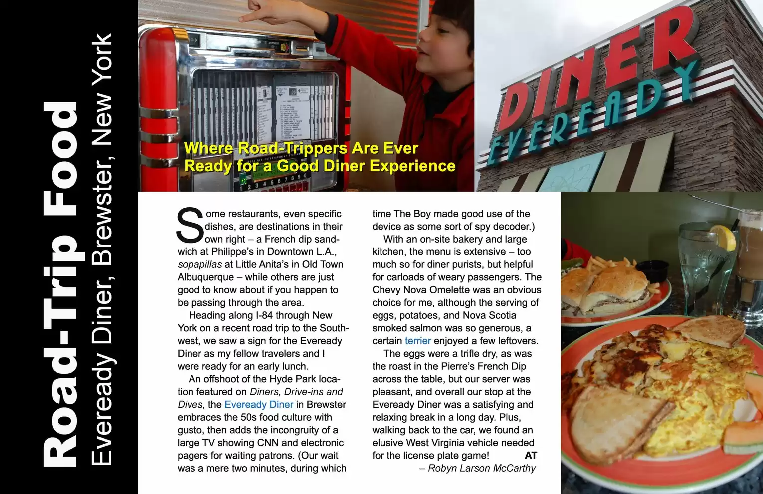 Automotive Traveler Magazine: 2011 12 Eveready Diner Page 1