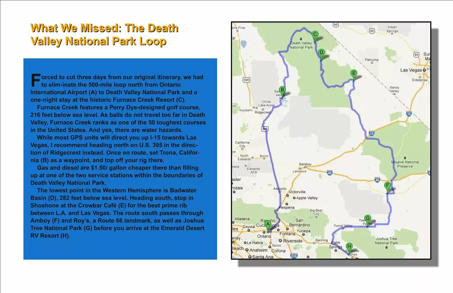 Automotive Traveler Magazine: 2012 02 Home On The Road Part 1 Map 2 Page 1