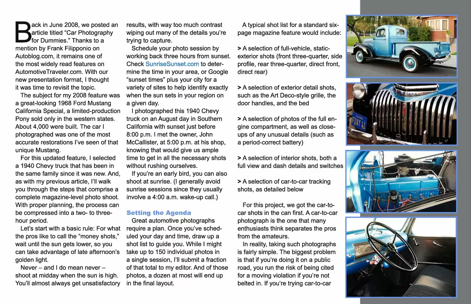 Automotive Traveler Magazine: 2012 03 Automotive Photography Made Simple Page 2 Automotive Traveler Magazine: 2012 03 Automotive Photography Made Simple Page 2