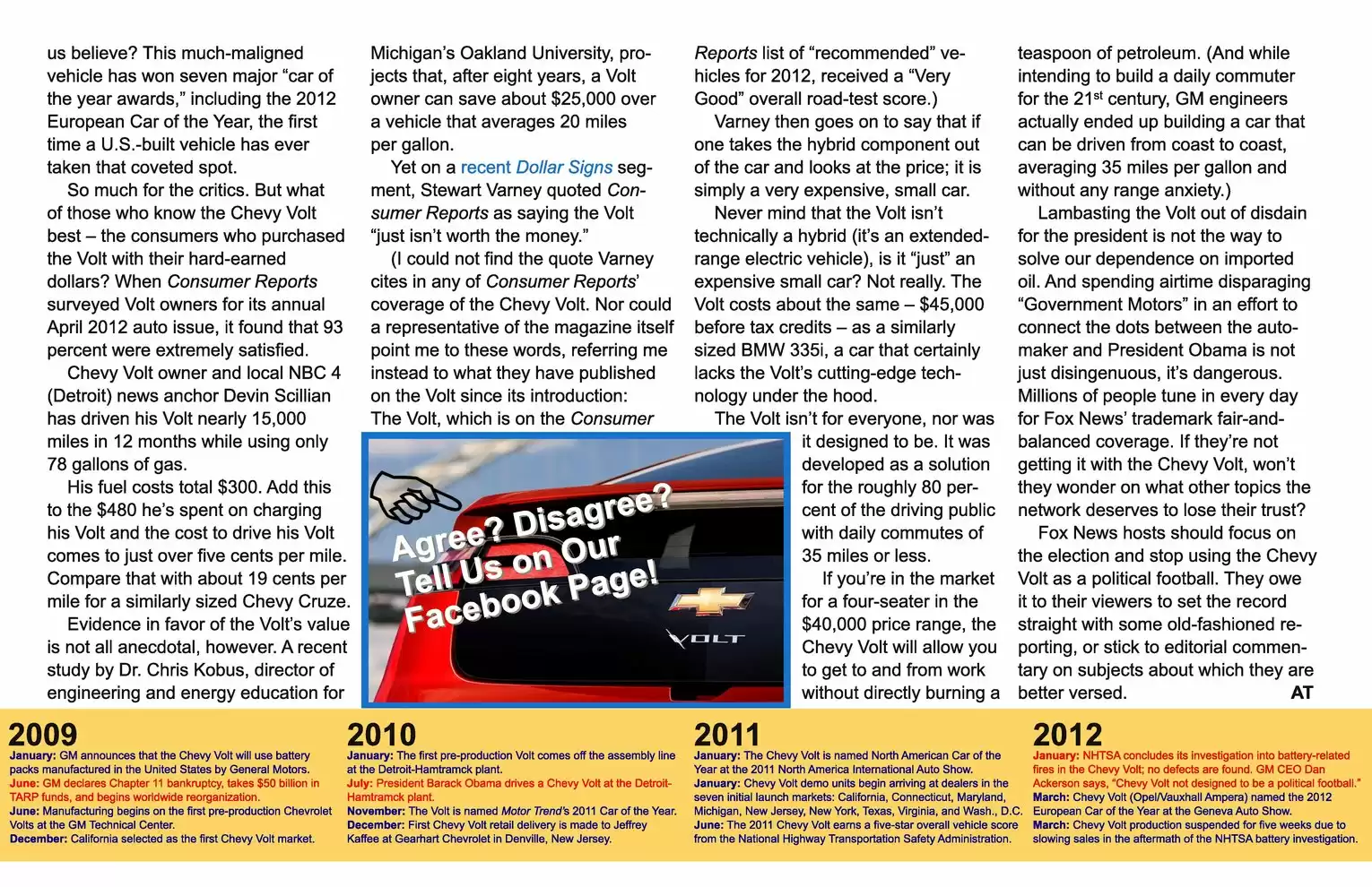 Automotive Traveler Magazine: 2012 03 Fox News Vs Chevy Volt Page 2
