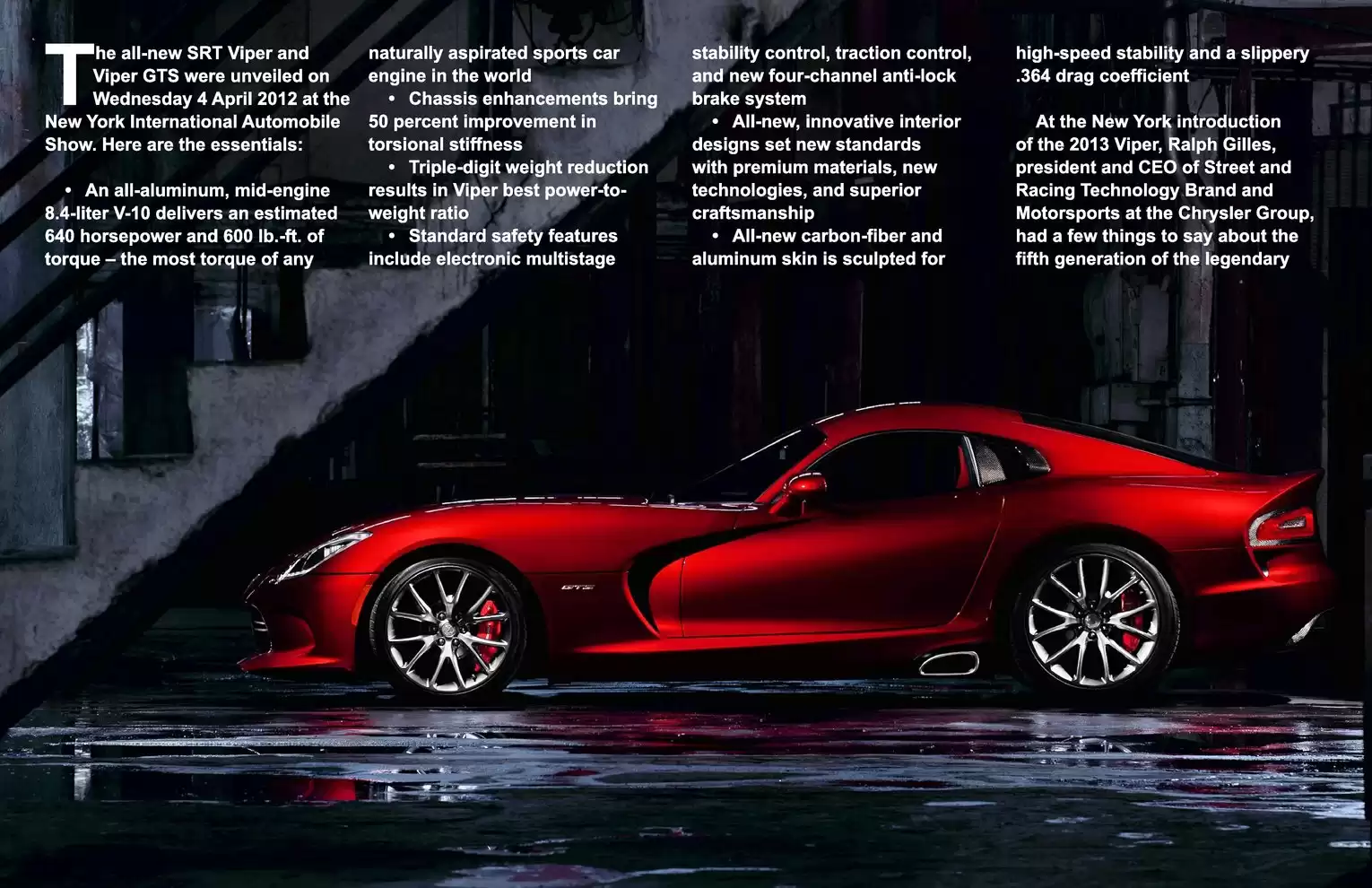 Automotive Traveler Magazine: 2012 04 2013 SRT Viper Page 2
