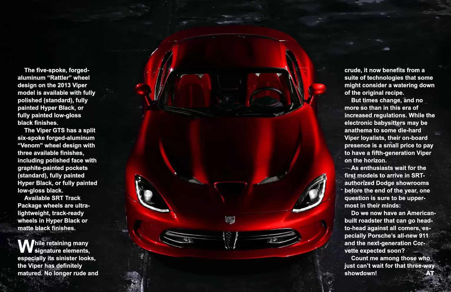 Automotive Traveler Magazine: 2012 04 2013 SRT Viper Page 17