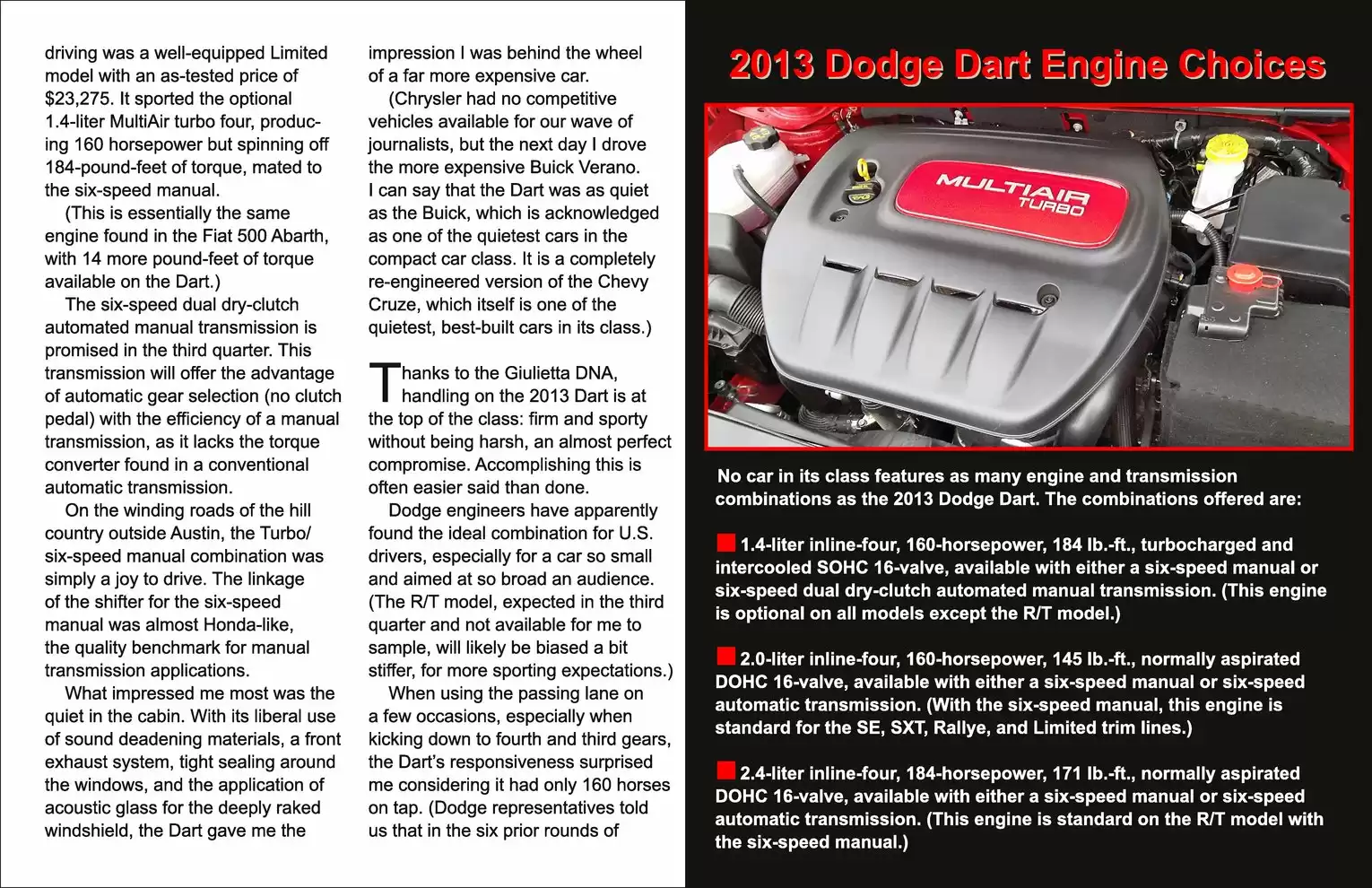 Automotive Traveler Magazine: 2012 05 2013 Dodge Dart Page 6