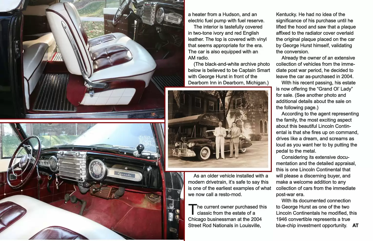 Automotive Traveler Magazine: 2012 06 1946 Lincoln Continental Convertible Page 3