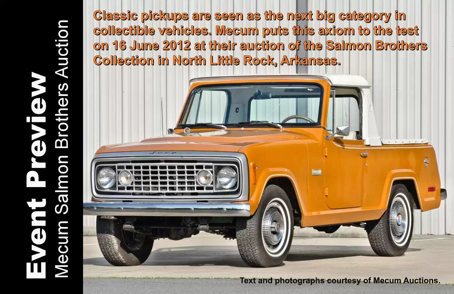 Automotive Traveler Magazine: 2012 06 2012 Mecum Salmon Brothers Auction Page 1