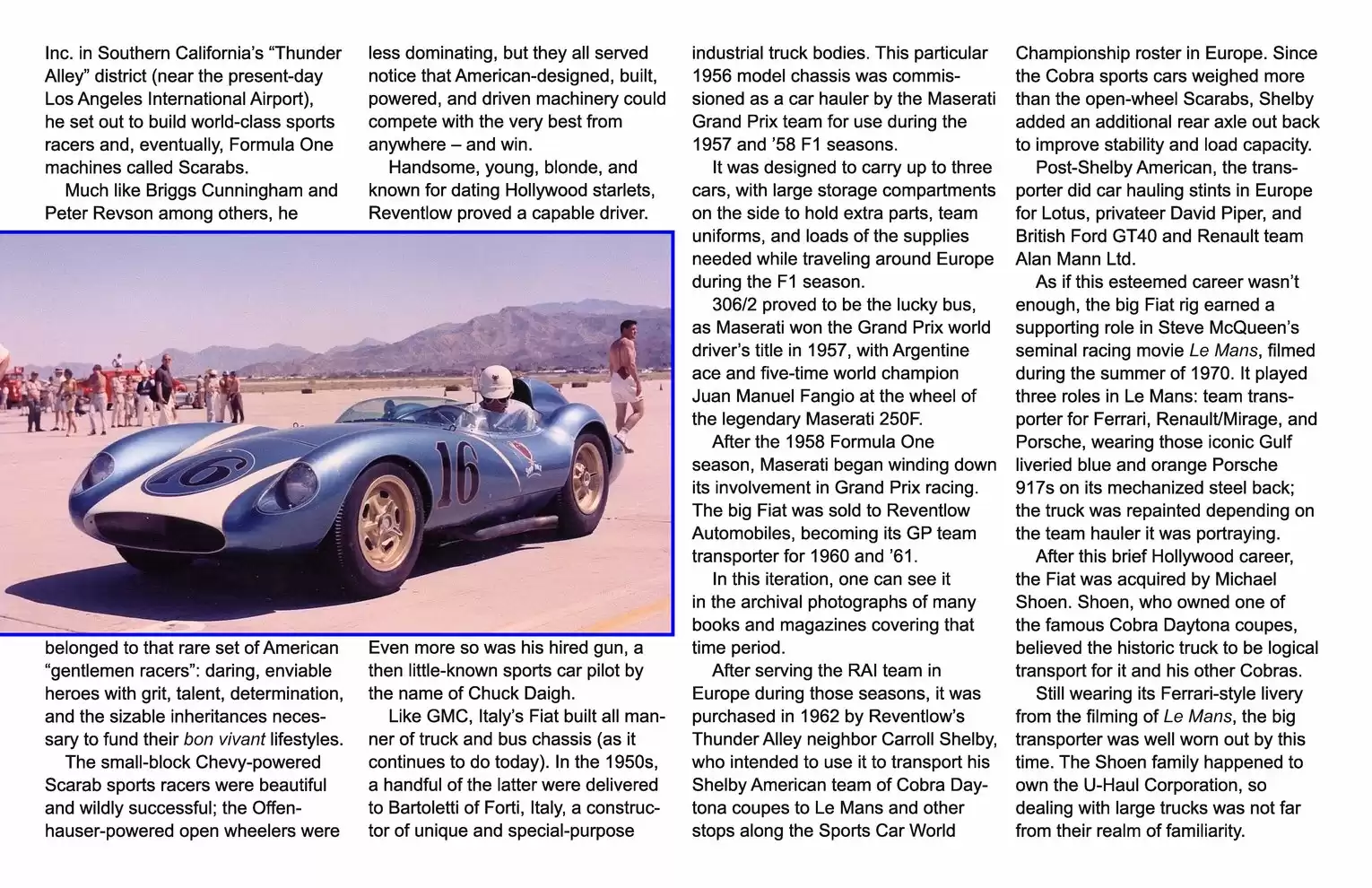 Automotive Traveler Magazine: 2012 08 1956 Fiat Grand Prix Transporter Page 3