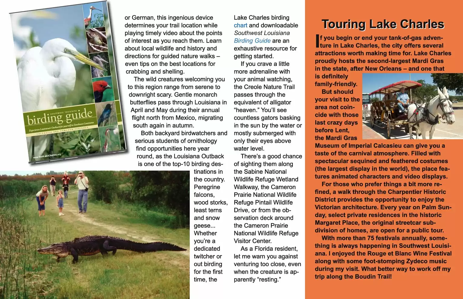 Automotive Traveler Magazine: 2012 08 Lake Charles Driving Tours Page 4