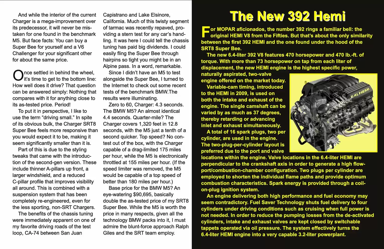 Automotive Traveler Magazine: 2012 09 2012 Dodge Charger SRT8 Super Bee Page 5